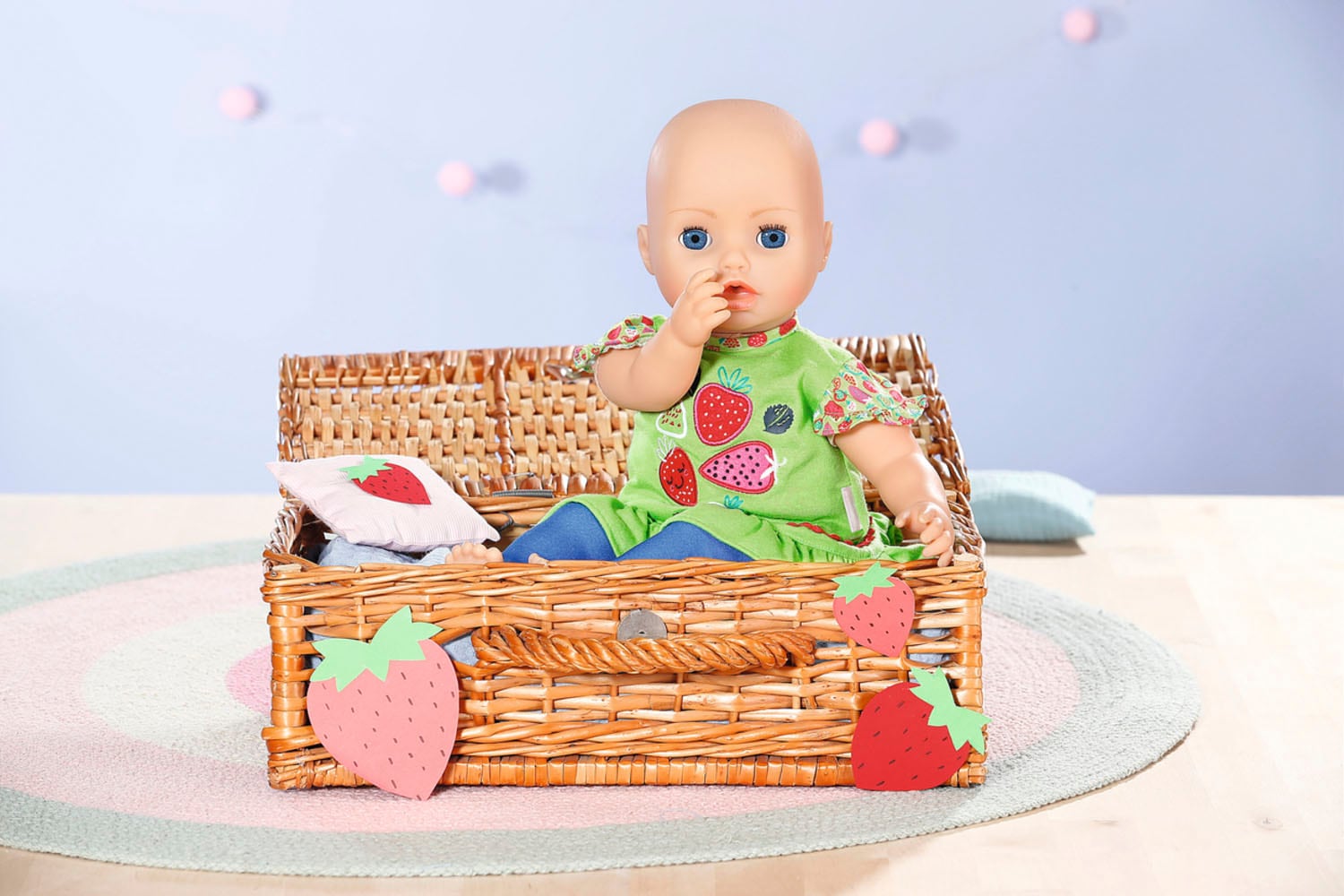 Zapf Creation® Puppenkleidung »Dolly Moda, Erdbeeren Outfit 43 cm«