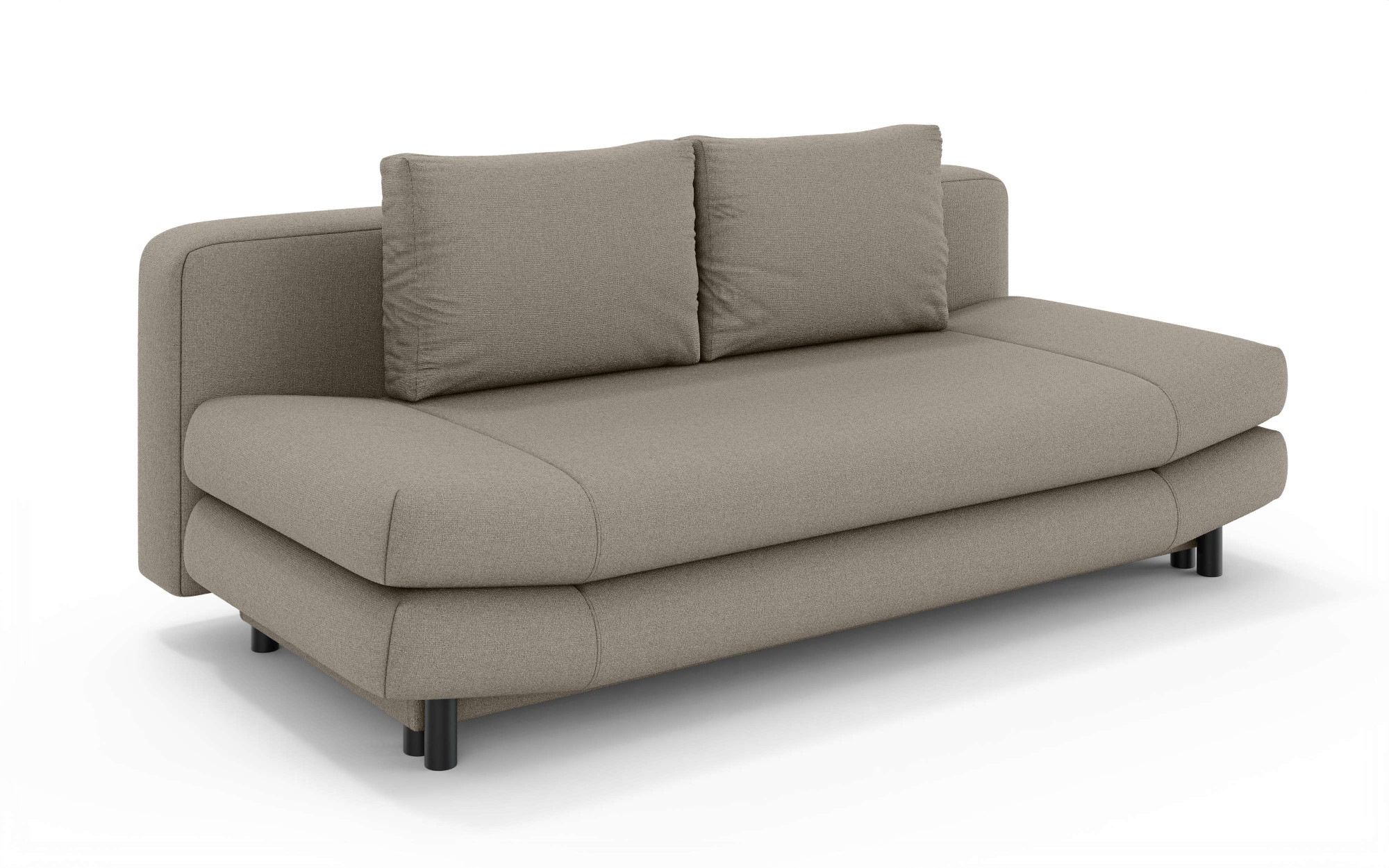 Home affaire 3-places »LENNARA Schlafsofa mit Bettkasten, Masse B/T/H: 209/96/86 cm« Sofa mit Wellenunterfederung, hoher Sitzkomfort