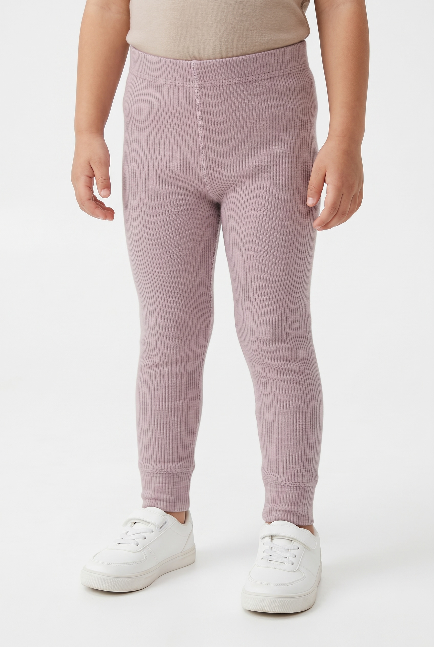 Image of Name It Leggings "NMNWAX WOOL RIB LEGGING NOOS" aus reiner Merinowolle