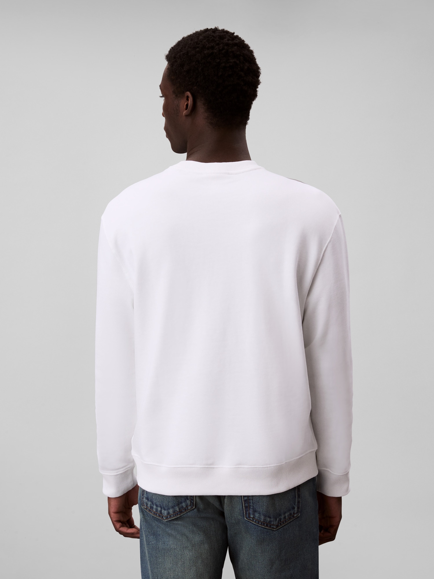 Calvin Klein Sweatshirt »LS EU 350TERRY CK OVERLAP GRAPHI«, Rundhalsausschnitt, regular fit