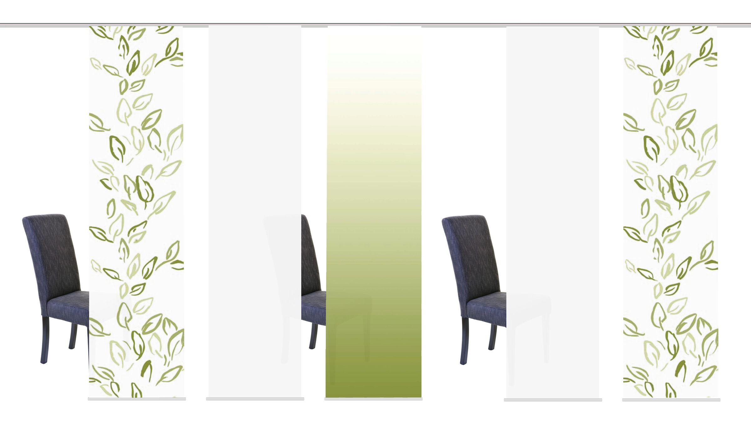 Image of HOME WOHNIDEEN Schiebegardine »CONCORDO«, (5 St.), HxB: 245x60, inkl. Befestigungszubehör bei Ackermann Versand Schweiz