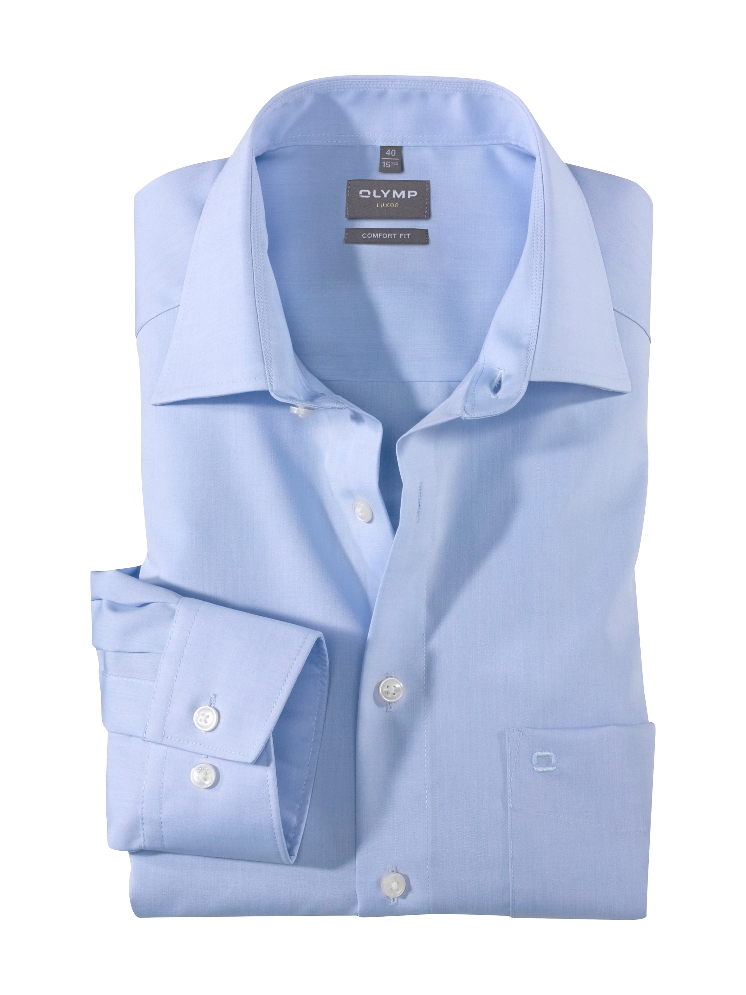 OLYMP Chemise à manches longues »Luxor« comfort fit, Businesshemd, New-Kentkragen, bügelfrei