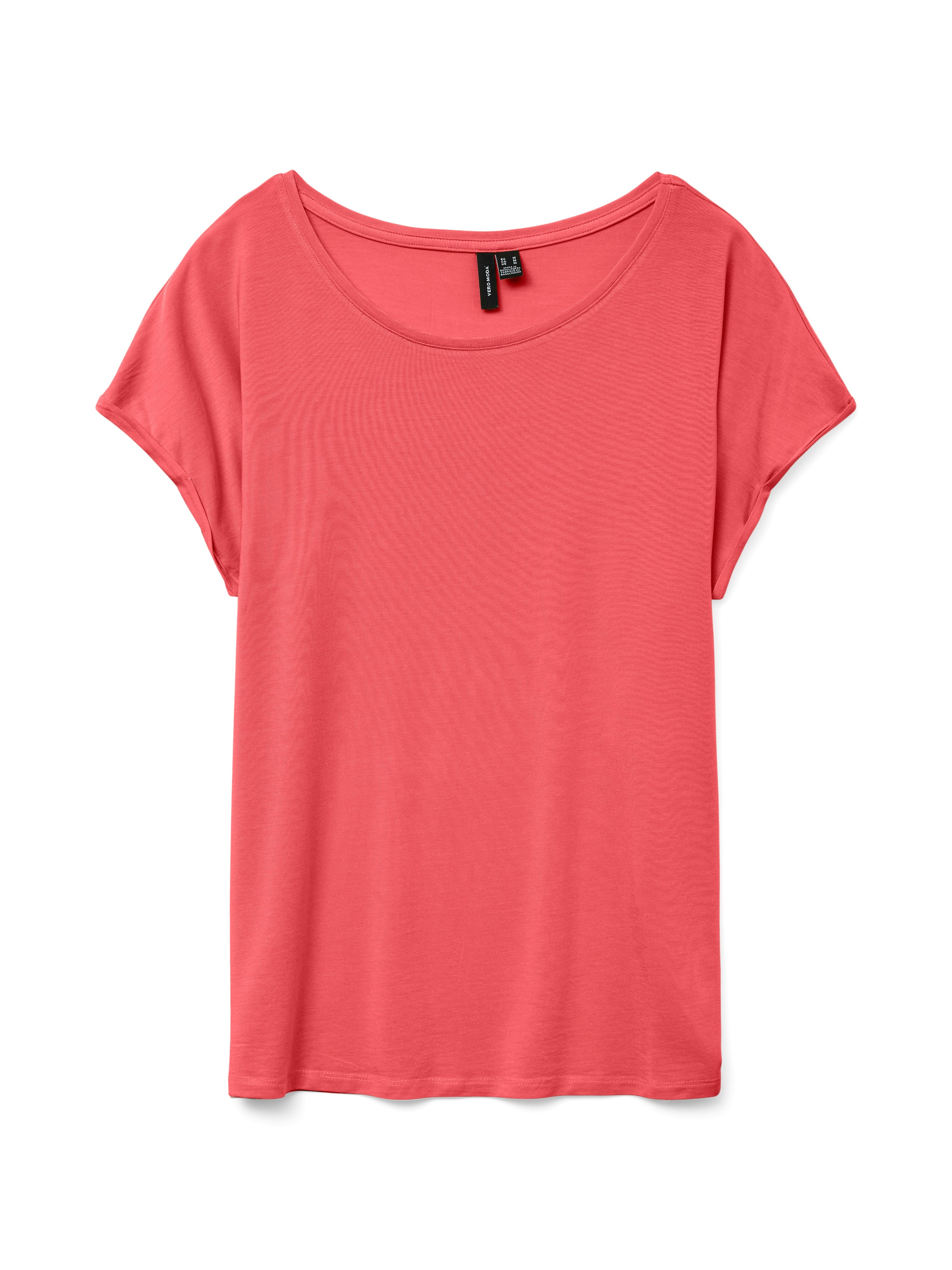 Vero Moda Rundhalsshirt »VMAVA PLAIN SS TOP GAJRS NOOS«