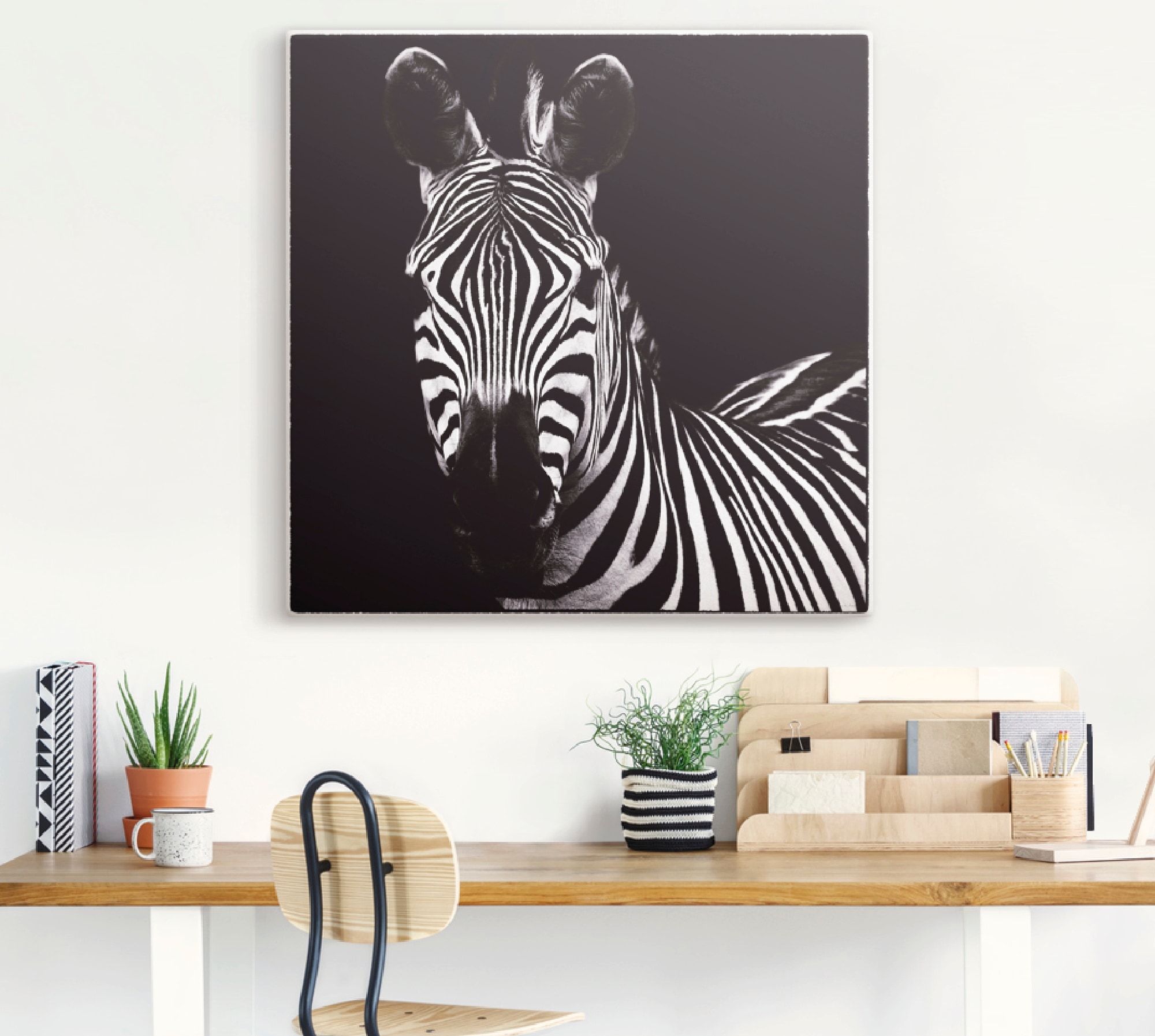 Artland Wandbild »Zebra II«, Wildtiere, Poster St.), in Leinwandbild, kaufen jetzt (1 Grössen versch. als oder Wandaufkleber
