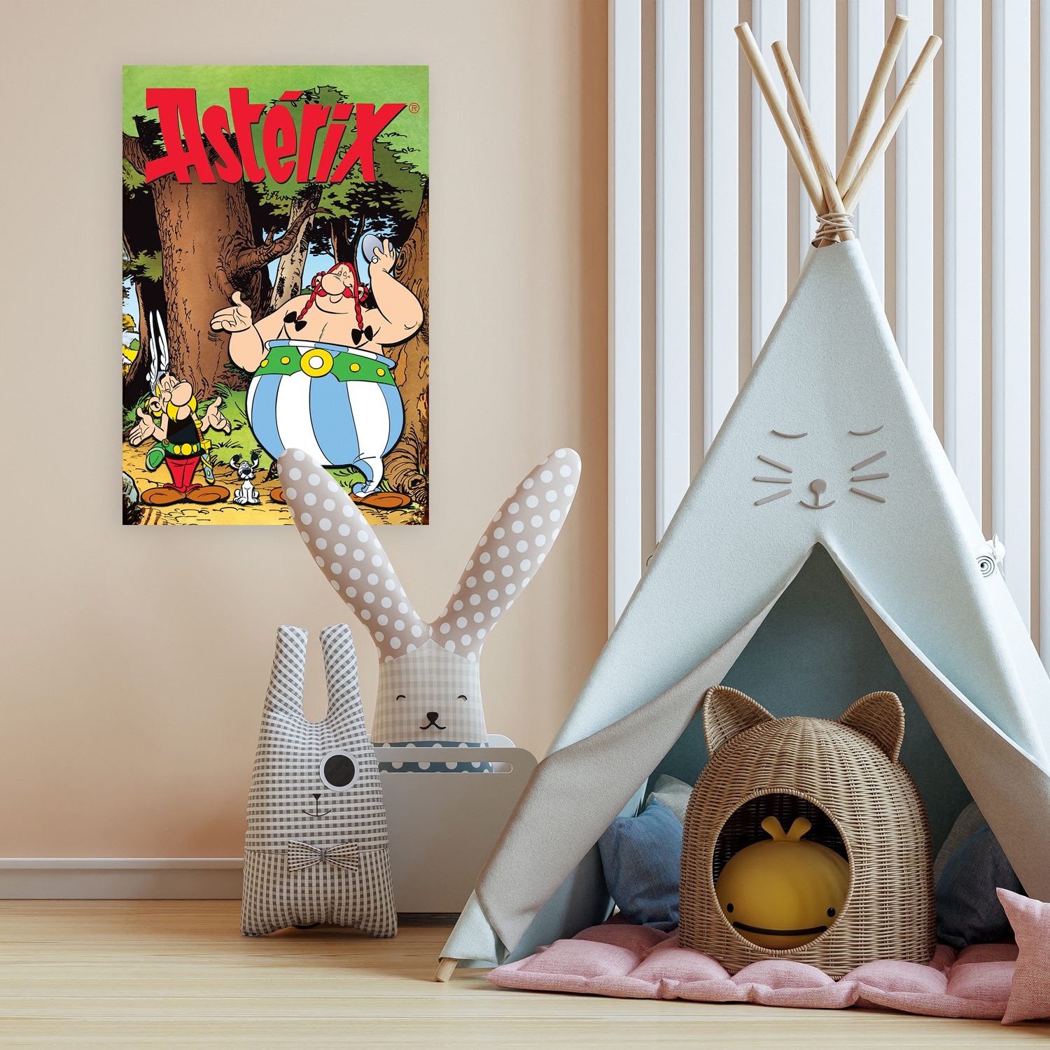 LuckyLinde Leinwandbild »Asterix, Obelix und Idefix III« Fantasy | Figuren | Film | Filmfiguren 1 Stk. tlg. Canvasbild Wanddeko Bild zum Film "Kampf der Häuptlinge"