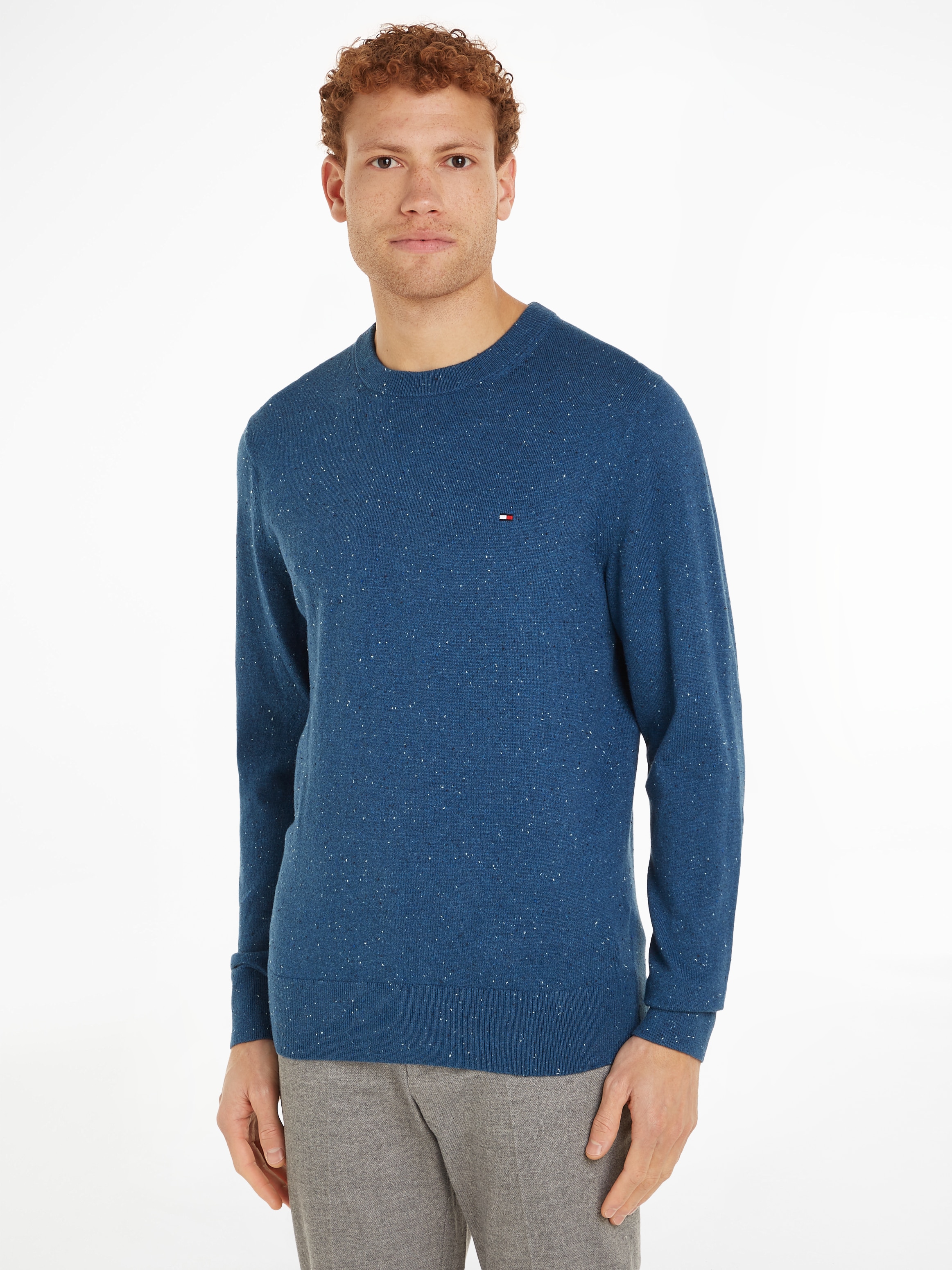 Tommy Hilfiger Rundhalspullover »PIMA ORG CTN CASHMERE CREW NECK«