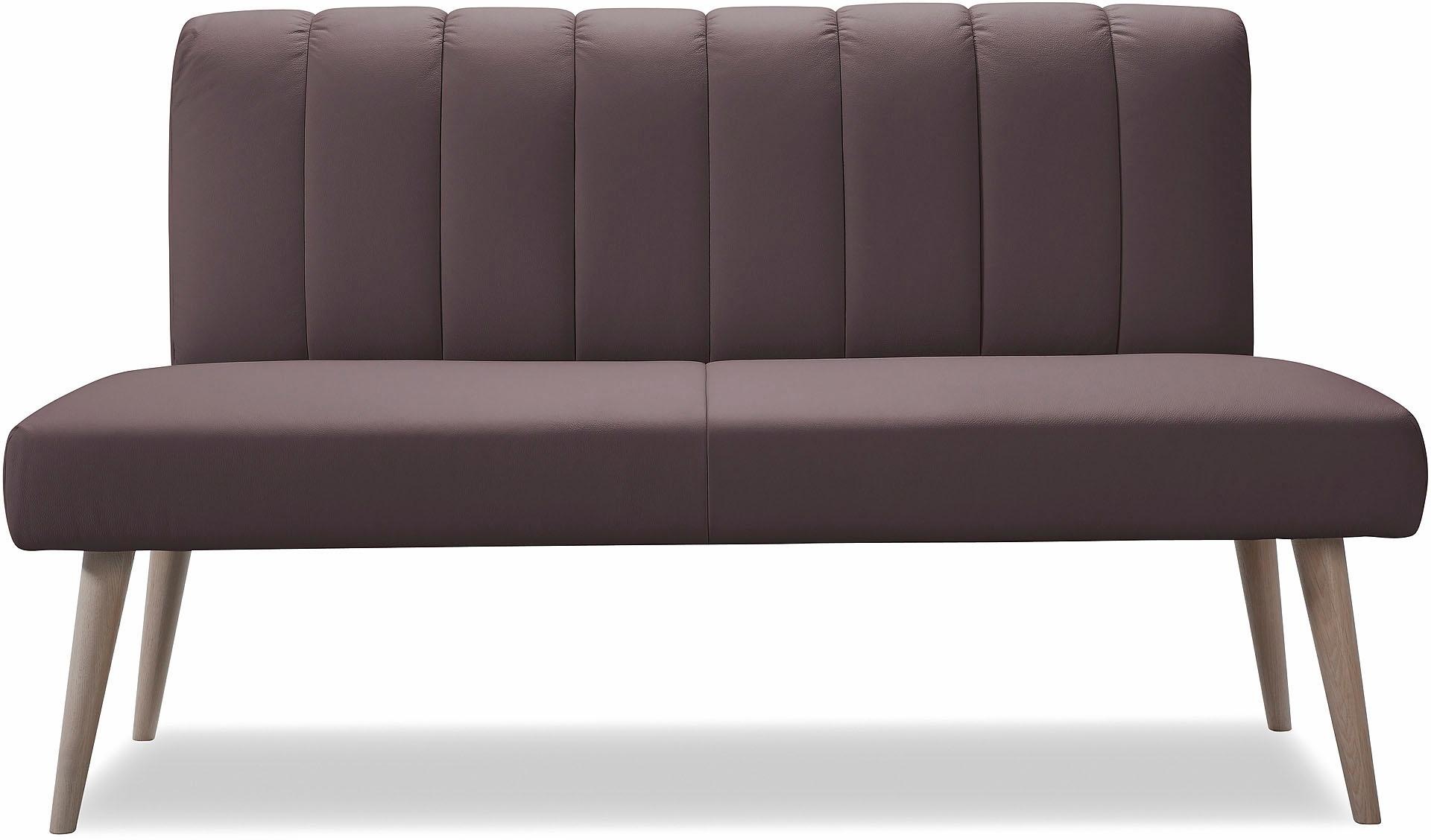 exxpo - sofa fashion Sitzbank »Costa, moderne Rückensteppung, bequem und elegant, hoher Holzfuss«, hochwertige Detailverarbeitung, Frei im Raum stellbar