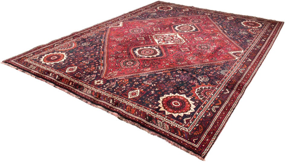 Image of morgenland Orientteppich »Perser - Nomadic - 315 x 230 cm - dunkelrot«, rechteckig, 10 mm Höhe, Wohnzimmer, Handgeknüpft, Einzelstück mit Zertifikat bei Ackermann Versand Schweiz