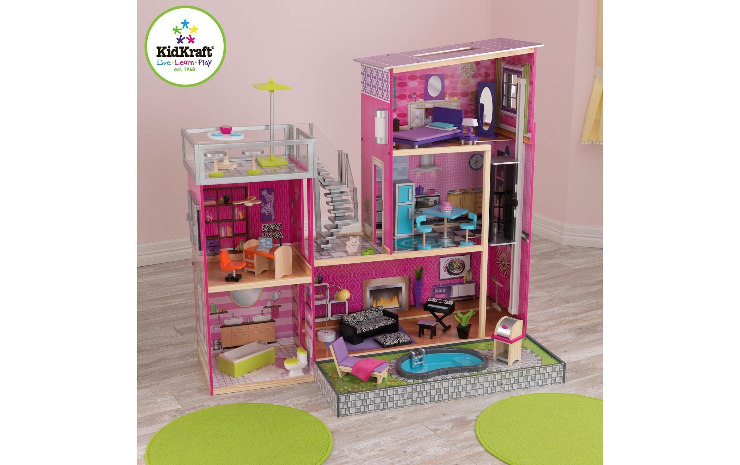 KidKraft® Puppenhaus »Uptown 124.99 x 64.29 x 117.7 cm«