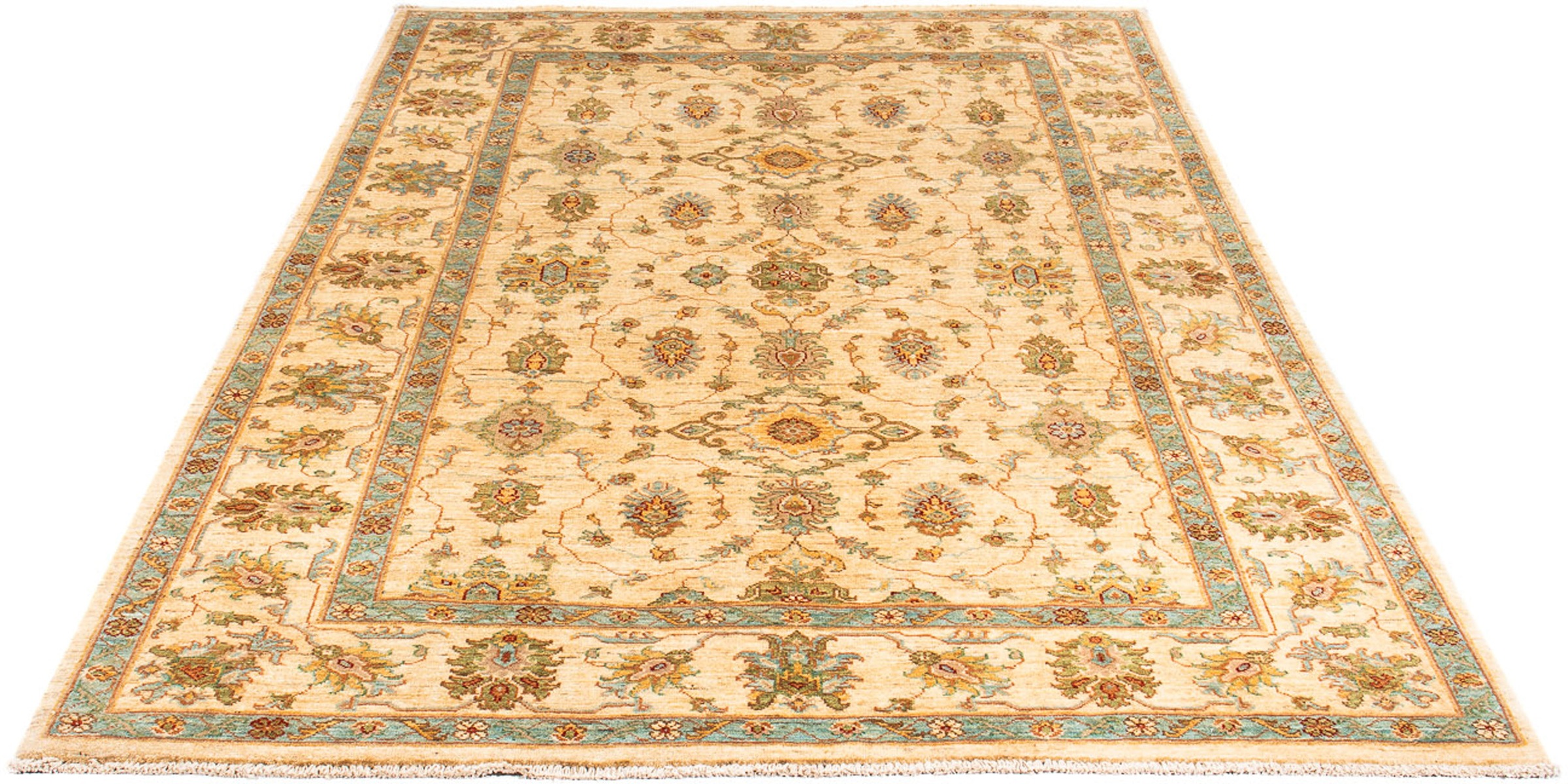 Image of morgenland Orientteppich »Ziegler - 210 x 150 cm - beige«, rechteckig, 6 mm Höhe, Wohnzimmer, Handgeknüpft, Einzelstück mit Zertifikat bei Ackermann Versand Schweiz