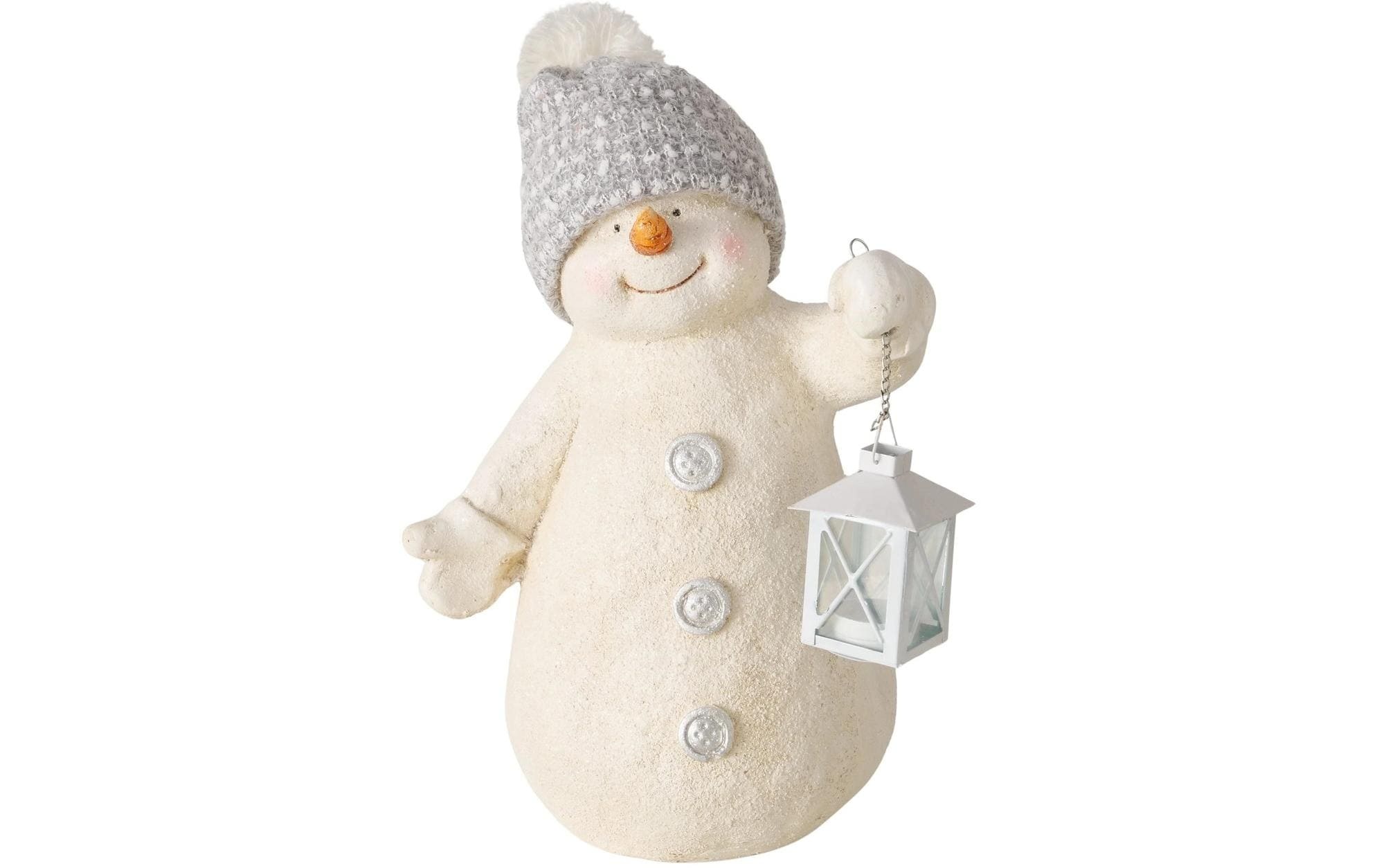 Image of BOLTZE Weihnachtsfigur "Schneemann Harro Kunststoff, 30 x 42 cm"