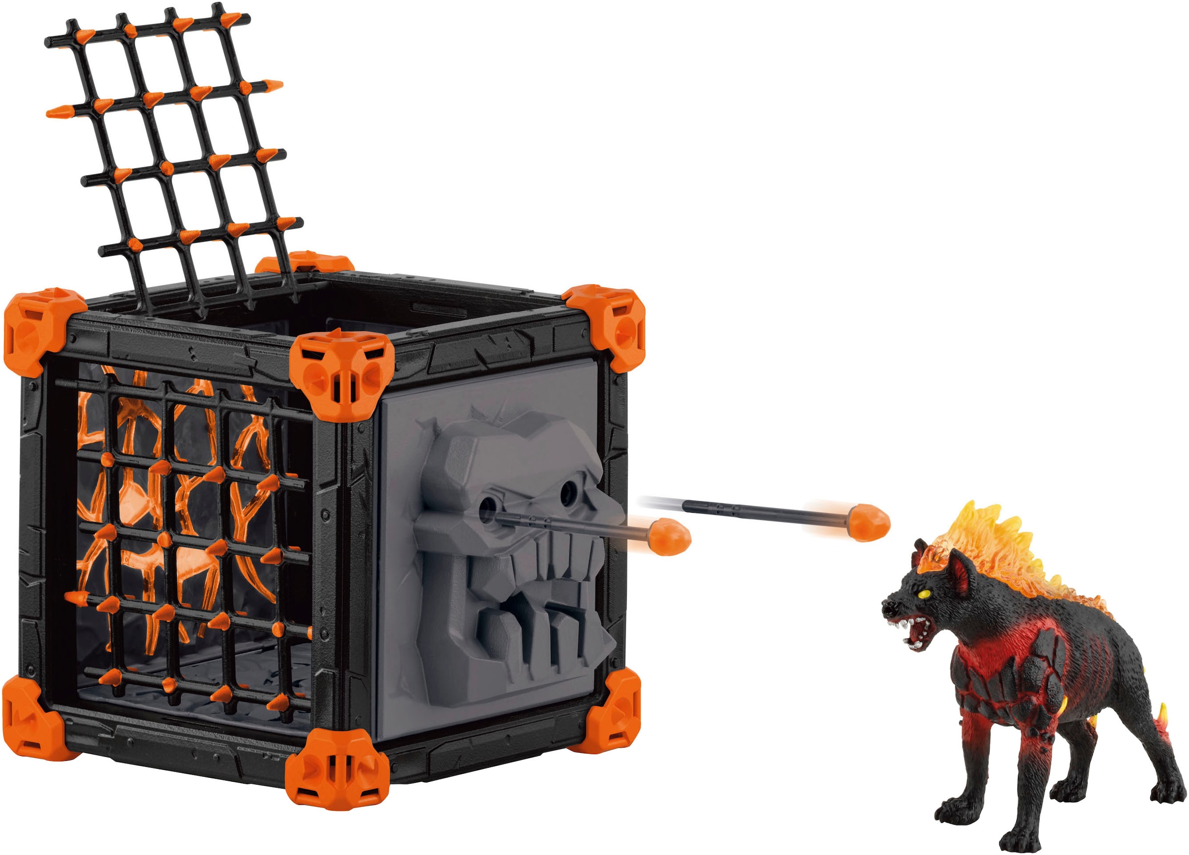 Schleich® Personnage de jeu »ELDRADOR® CREATURES, BattleCave Lavahyäne (42674)«