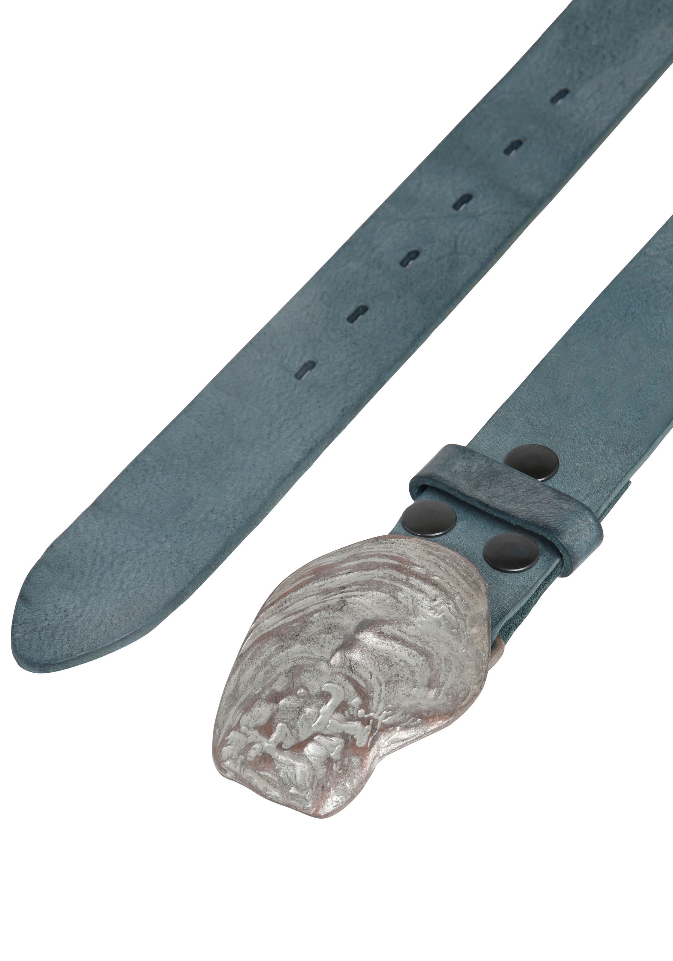 Rettungsring Gürtel Ledergürtel mit austauschbarer Schliesse »Auster Muschel Rosé«