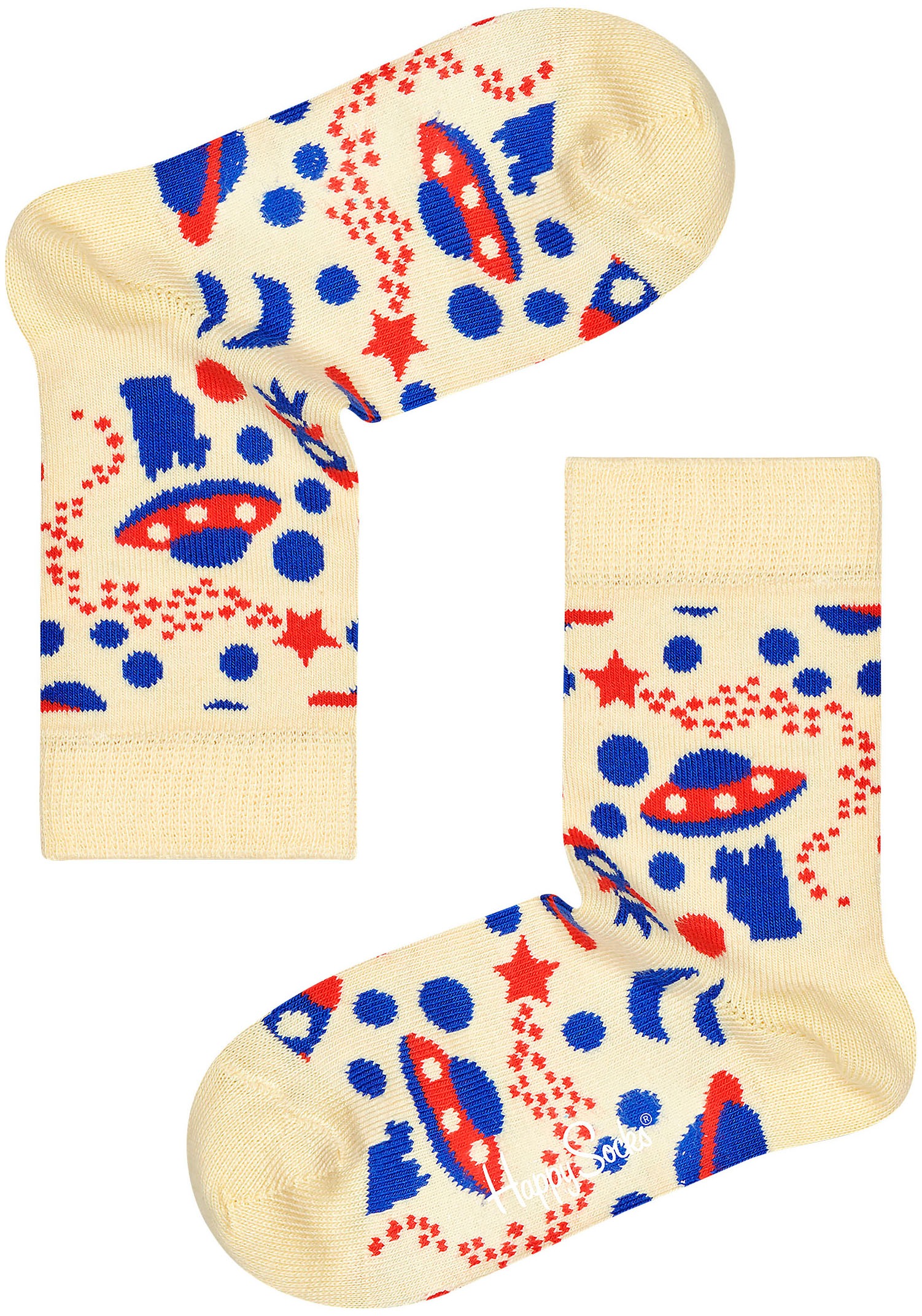 Happy Socks Langsocken 3er Pack,  mit verspielten Roboter-Motiven