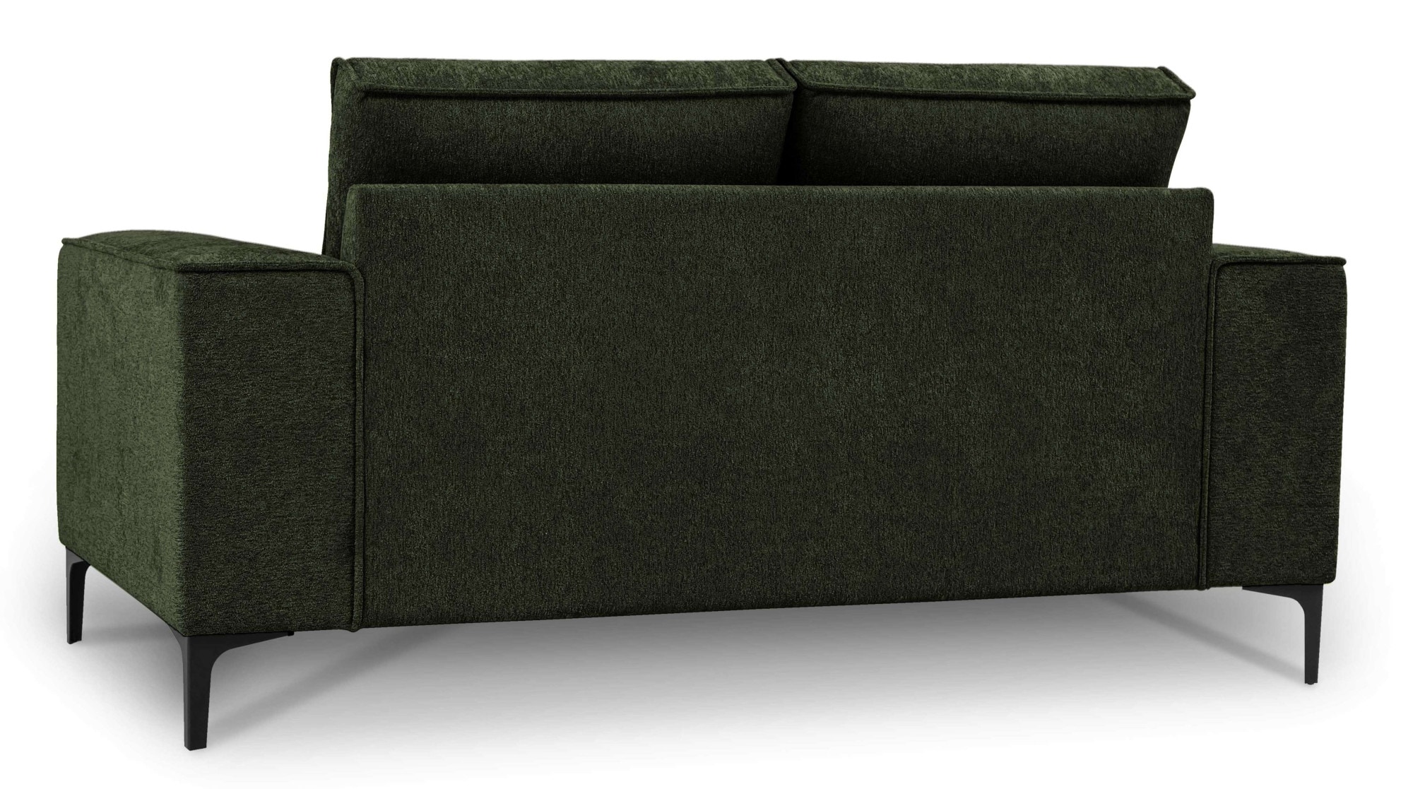 Places of Style 2-Sitzer »Kompaktsofa Oland, Struktur, Flachgewebe, Luxus-Microfaser, Boucle«, 164 cm, Wellenunterfederung, Skandi-Design, Metallfüsse