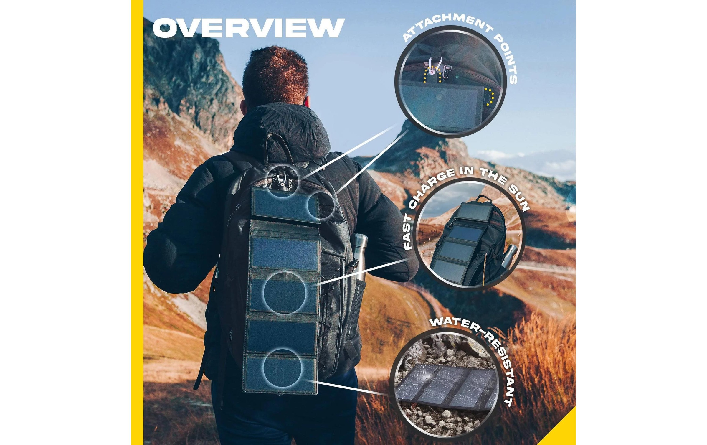   Banque d'énergie »SunSlice Electron 8W Sol – 10000 mAh«