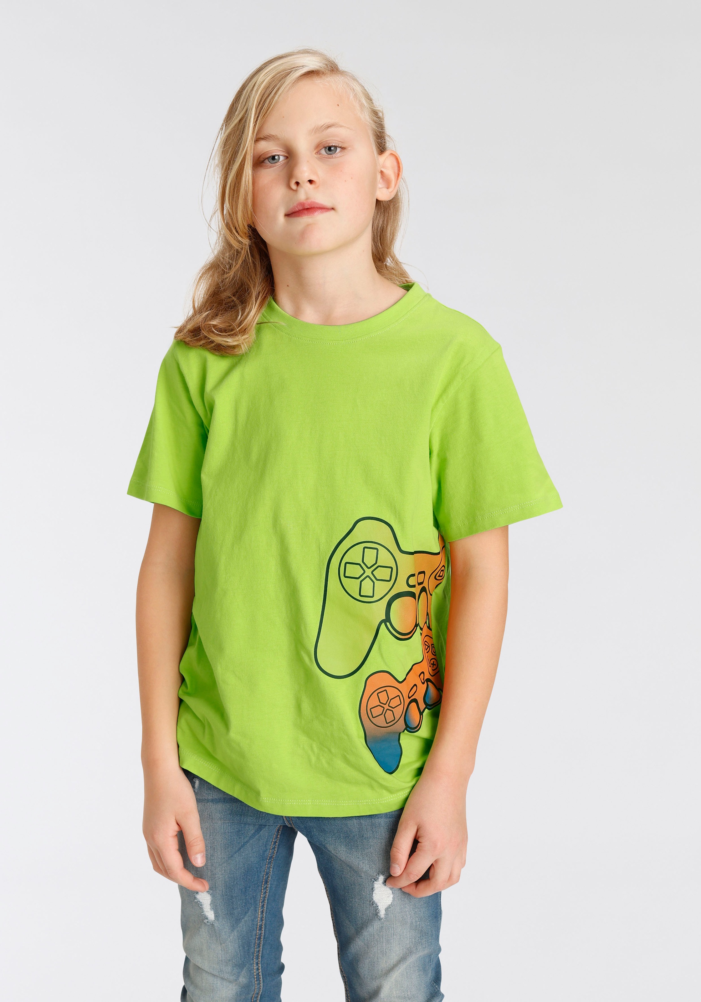 »GAMER«, versandkostenfrei T-Shirt tlg., 2er-Pack) auf 2 KIDSWORLD (Packung,