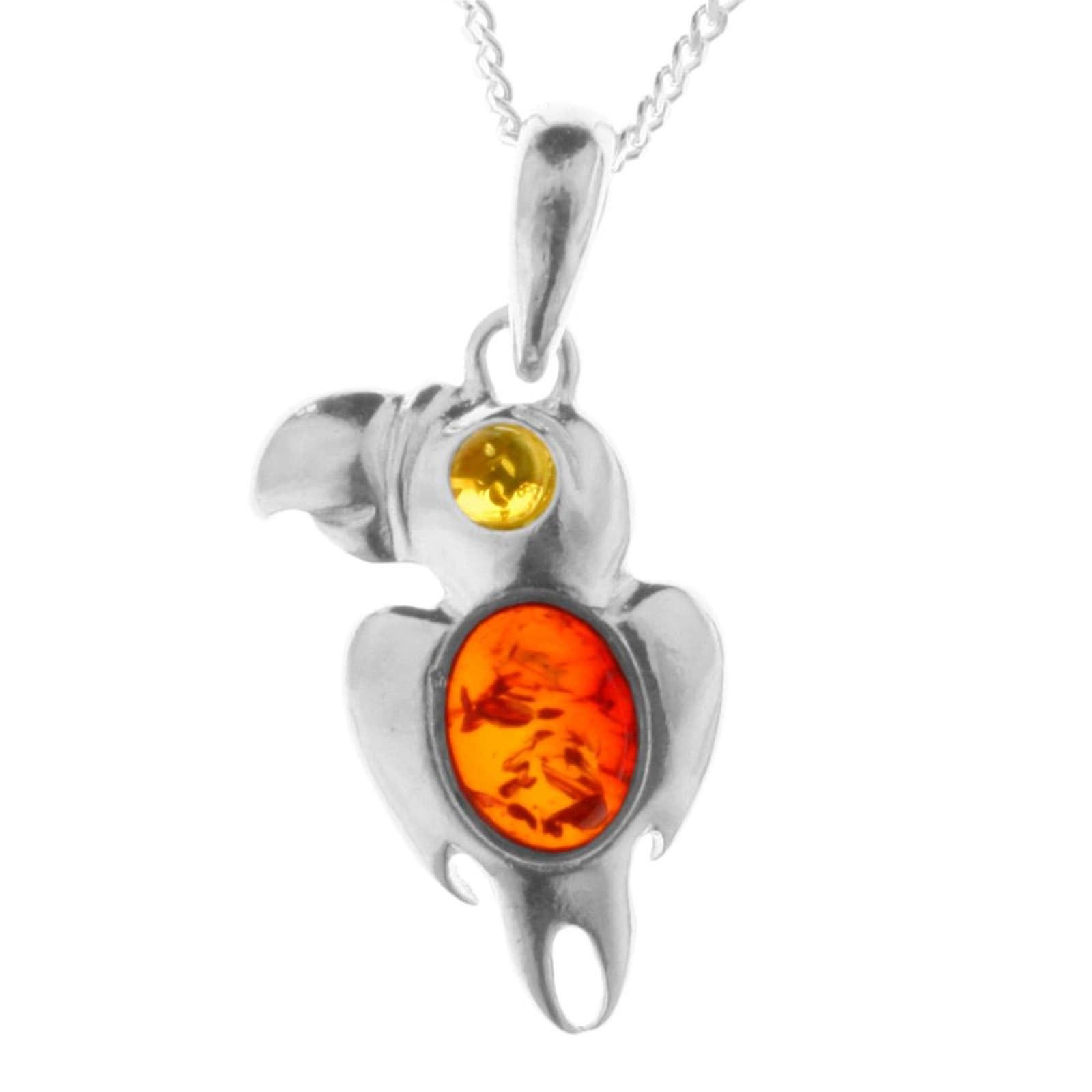 Image of OSTSEE-SCHMUCK Kette mit Anhänger "Ostsee-Schmuck Kette mit Anhänger Papagei"