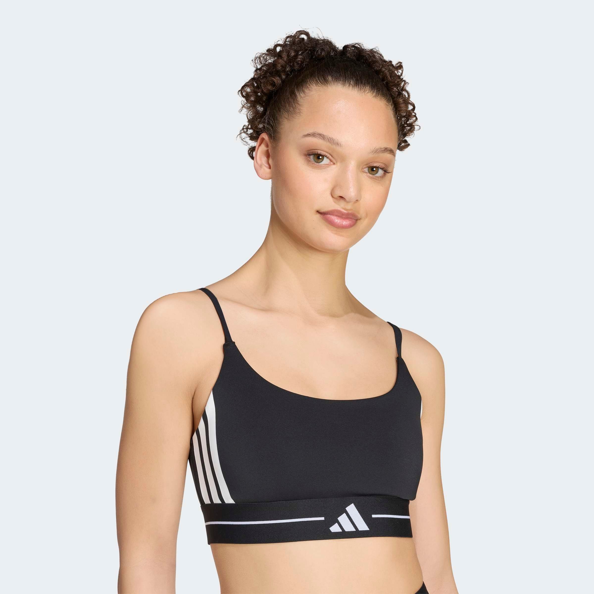 adidas Performance Soutien-gorge de sport »HYPERGLAM 3-STREIFEN SPORT-BH, LEICHTER HALT, GEPOLSTERT«