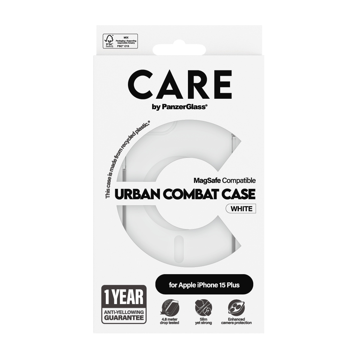 CARE by PanzerGlass Handyhülle »Urban Combat Case mit MagSafe für Apple iPhone 15 Plus« Backcover, Schutzhülle, Handyschutzhülle, Case, Schutzcase, stossfest