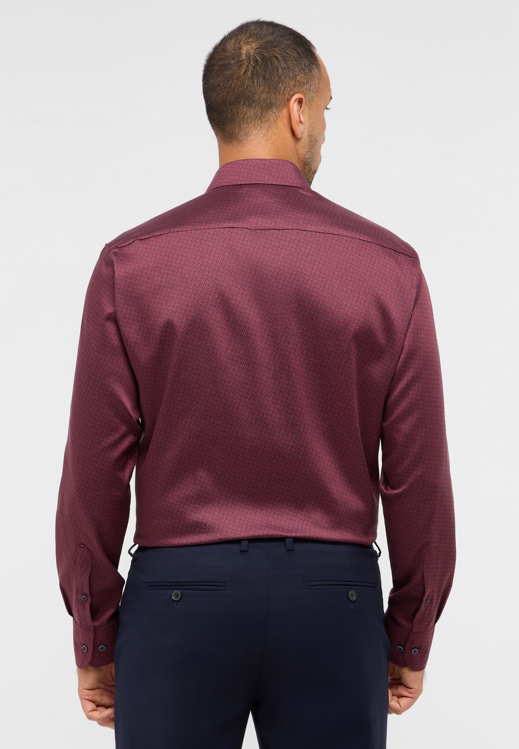 Eterna Langarmhemd »MODERN FIT« EASY IRON (bügelleicht)