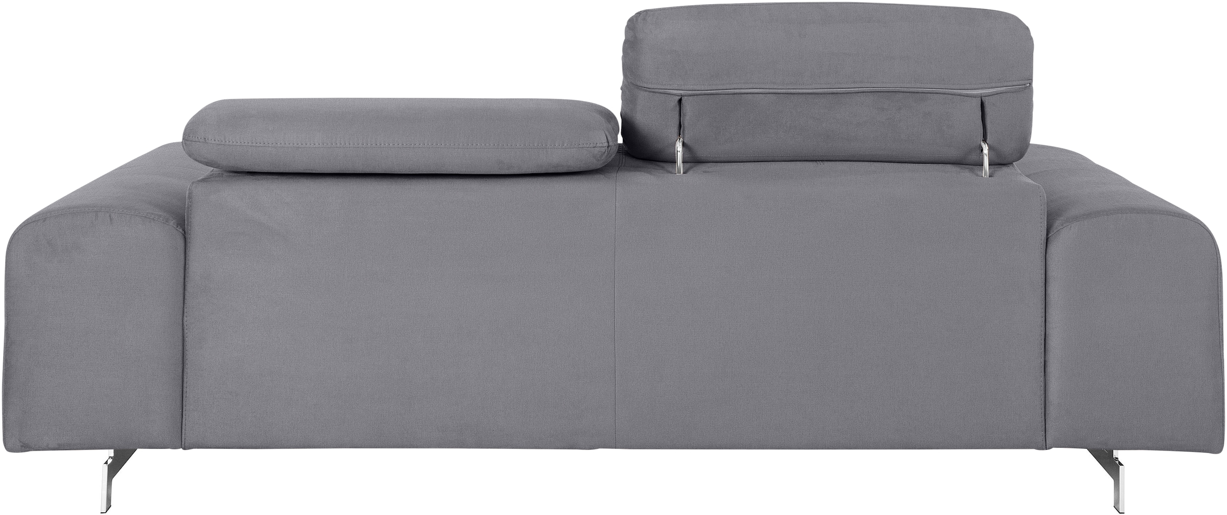 COTTA 3-Sitzer »Chef«, Big-Sofa mit Kopfteilverstellung, edle Metallkufen