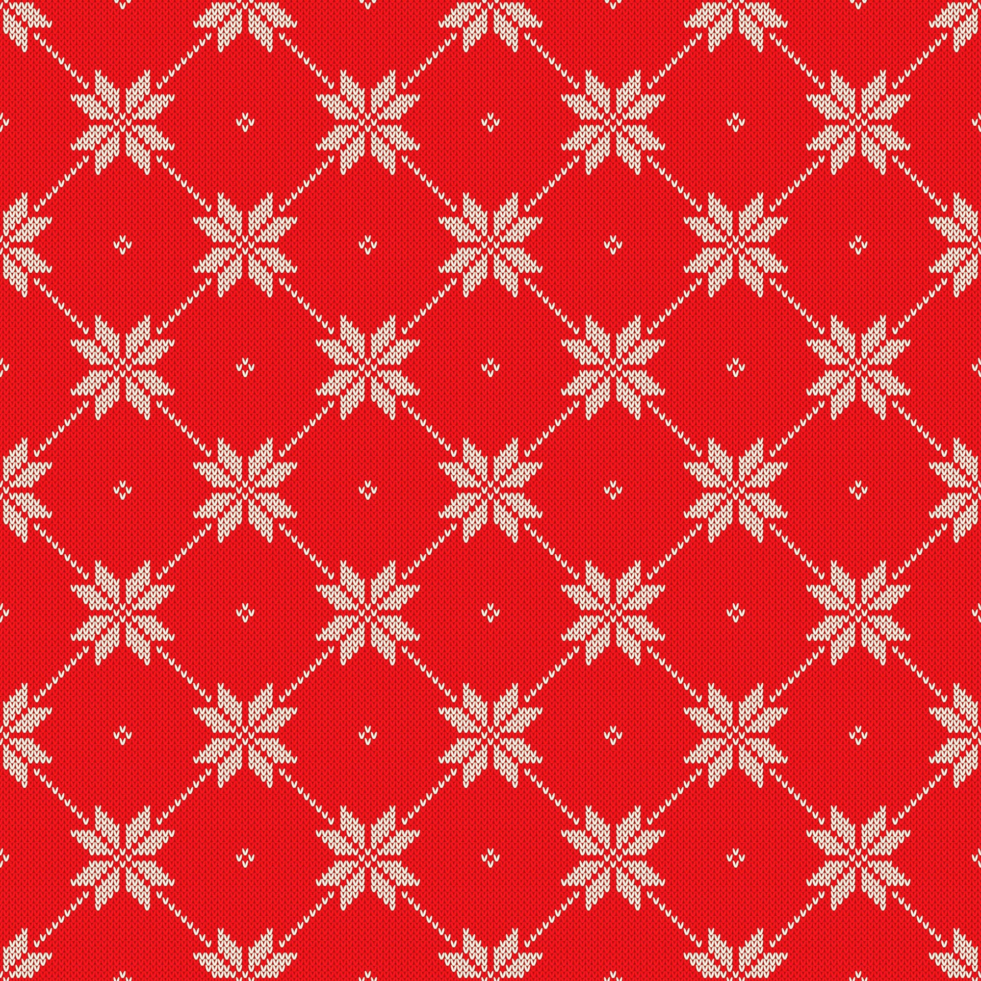 queence Dekokissen »Cindy«, Kissenhülle,Weihnachtsmuster,Rot Weiss,Stoffoptik,Festlich,Winterlich