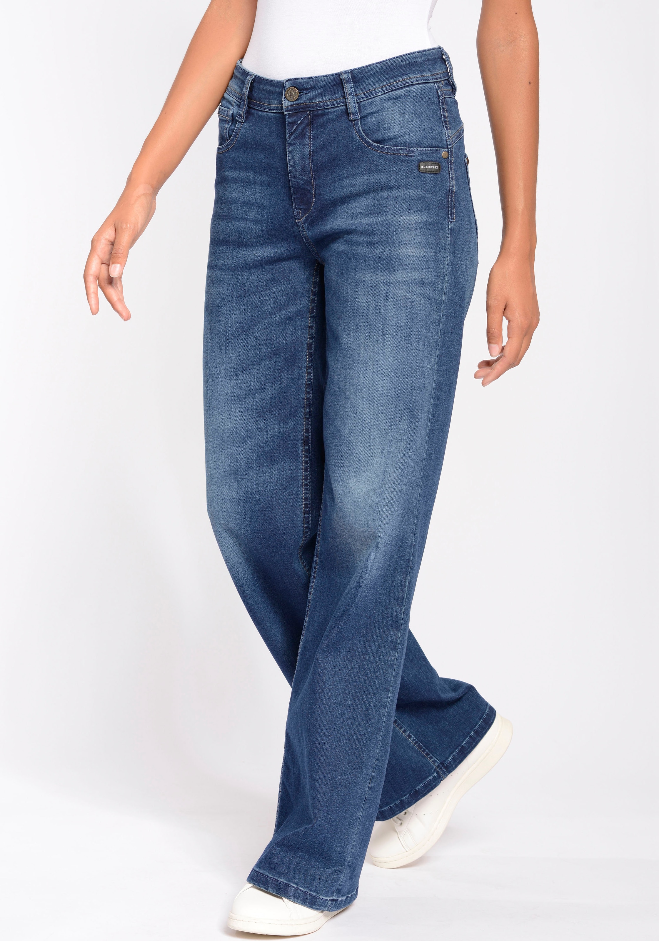 GANG Weite Jeans »94AMELIE WIDE«, mit Elasthan für die perfekte Passform