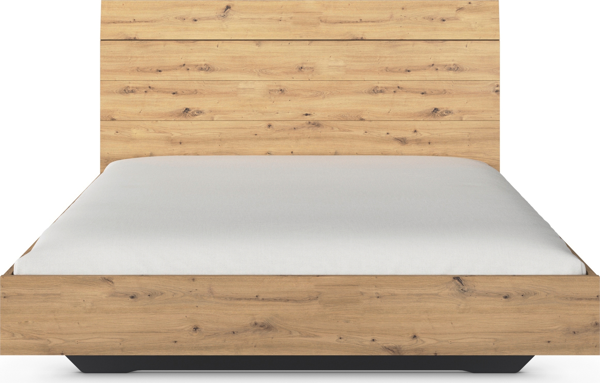 GOODproduct Futonbett »Bett Doppelbett Holzbett AGORDO« 180x200 cm,  mit hohem Kopfteil und schwebender Optik MADE IN GERMANY