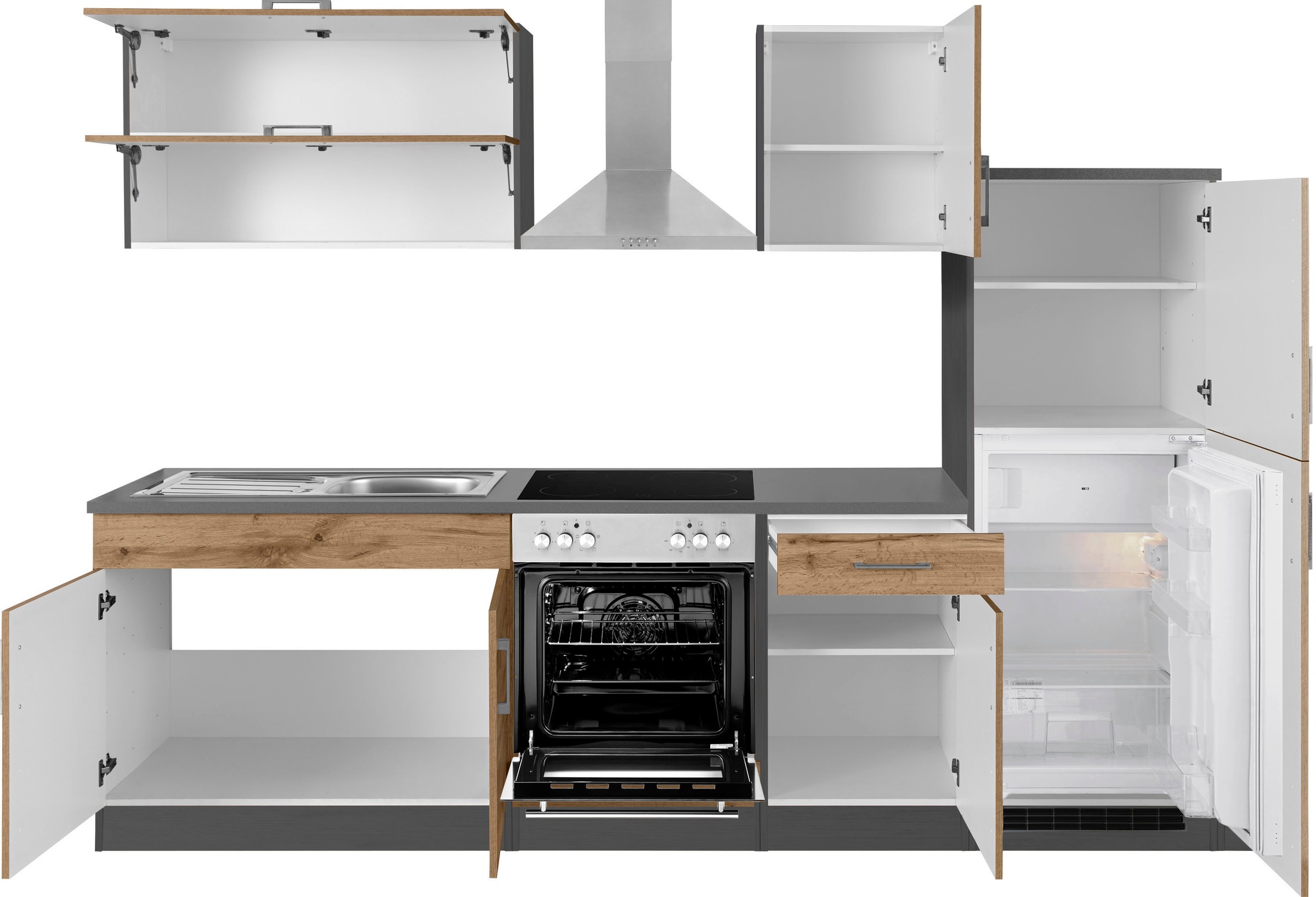 KOCHSTATION Kitchenette »KS-Colmar« sans appareils électriques, largeur 270 cm