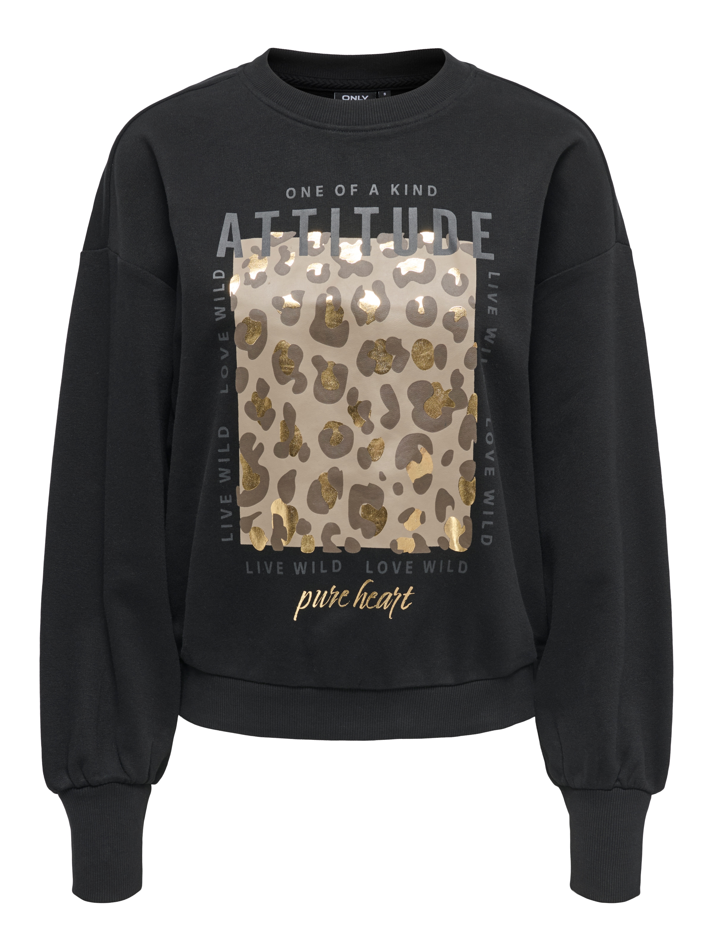ONLY Sweatshirt »ONLBROOKY L/S PRINT UB CS SWT«, Baumwollmischung, regular fit
