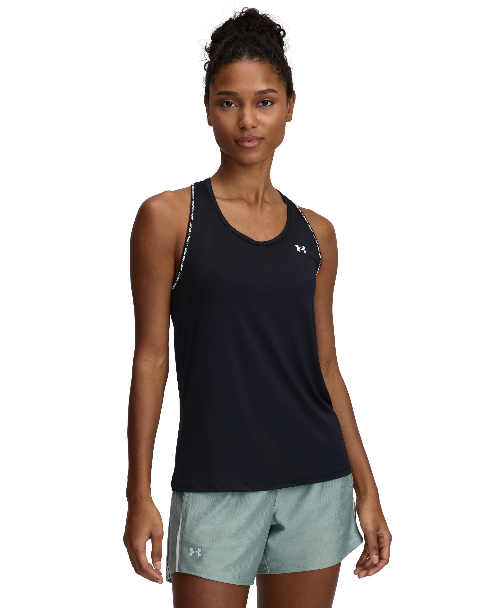Image of Under Armour Tanktop "TECH KNOCKOUT TANK" ärmelloses Design, mit Rundhalsausschnitt, aus Polyester und Elasthan