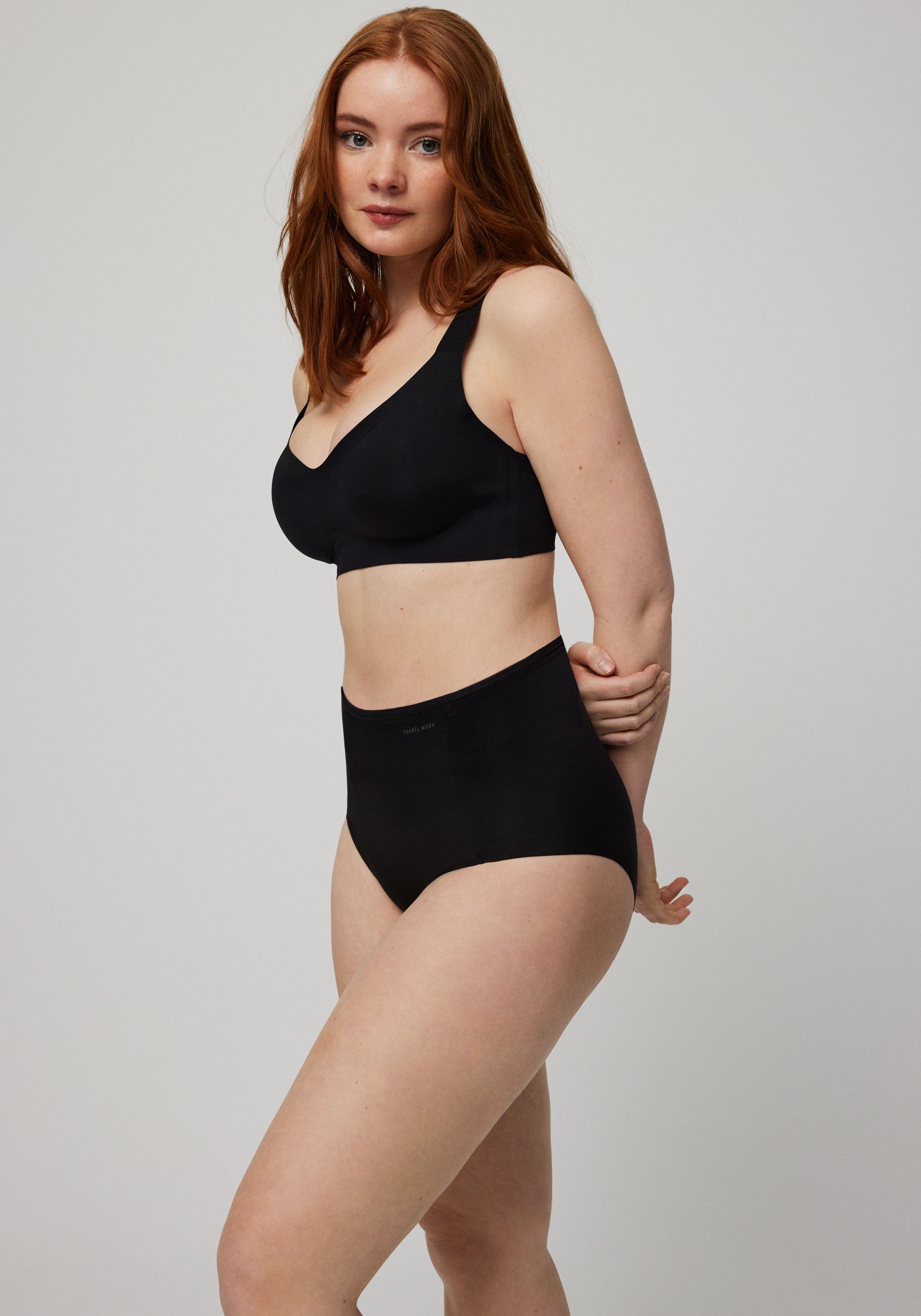 YSABEL MORA Shapingslip aus verstärktem Material und mit bedeckter, hochgeschnittener Passform