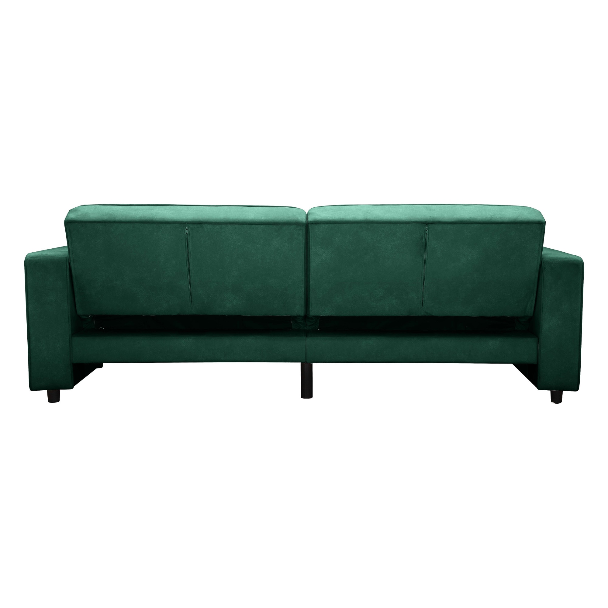 Dorel Home 3-places »ALLIE Schlafsofa 225 cm« fonction lit (108/190cm), velours côtelé tendance ou velours facile d'entretien
