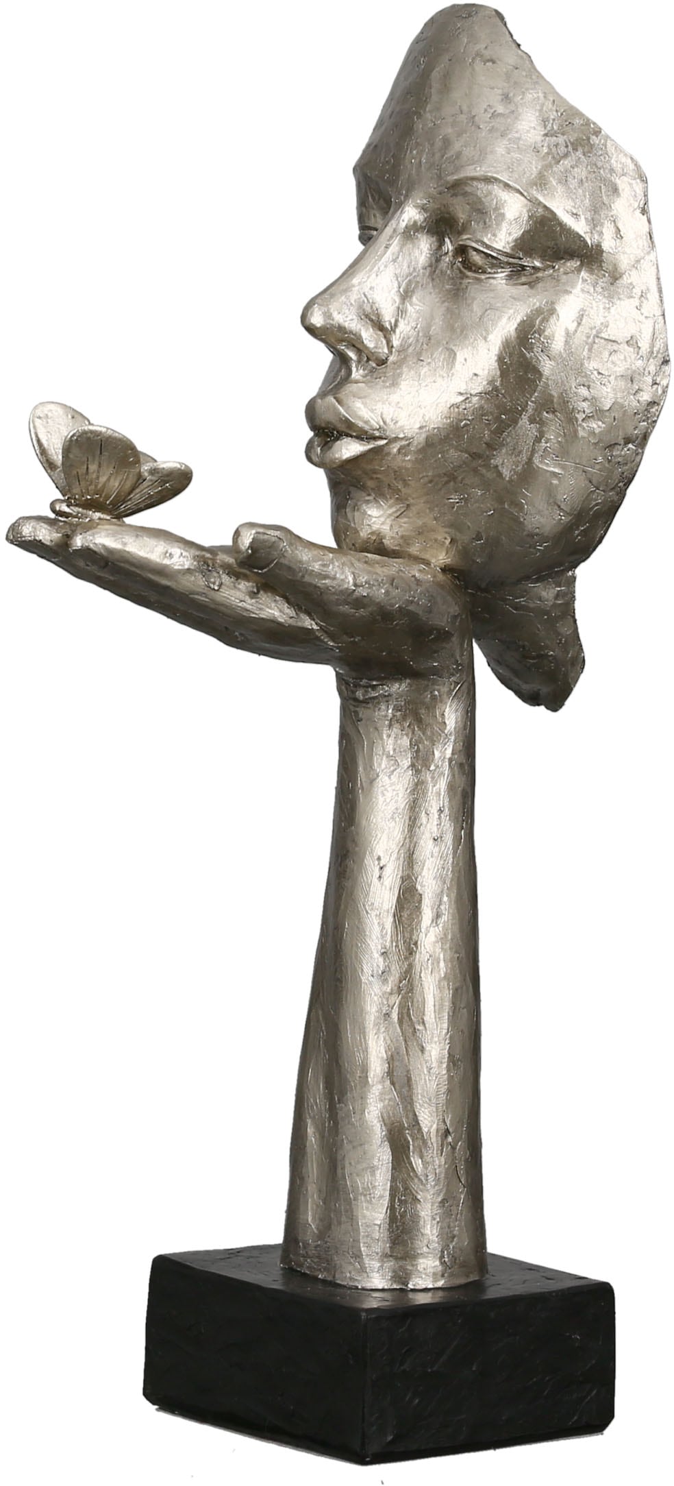 GILDE Dekofigur Polyresin »Skulptur antikfinish«, Desire, kaufen silberfarben