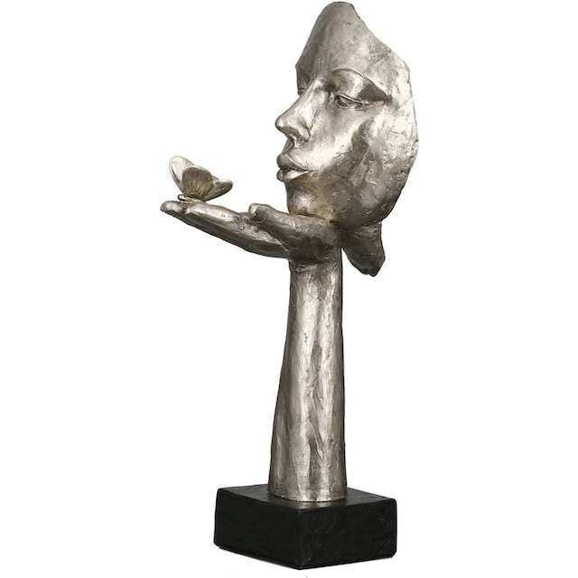 GILDE Dekofigur »Skulptur Desire, antikfinish«, silberfarben, Polyresin  kaufen