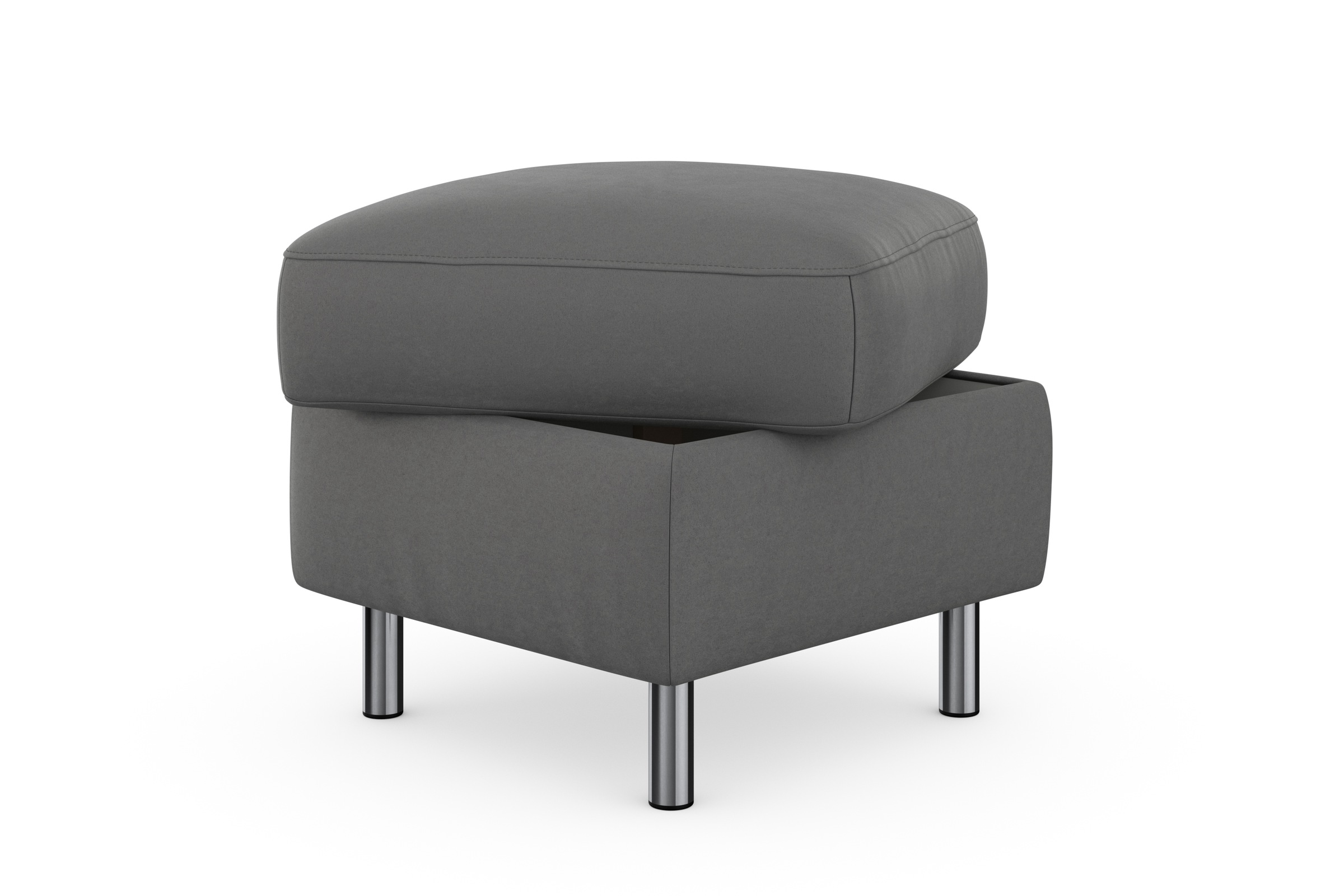 sit&more Tabouret de rangement »Sinatra« Sitzfläche ist abnehmbar, chromfarbene Metallfüsse