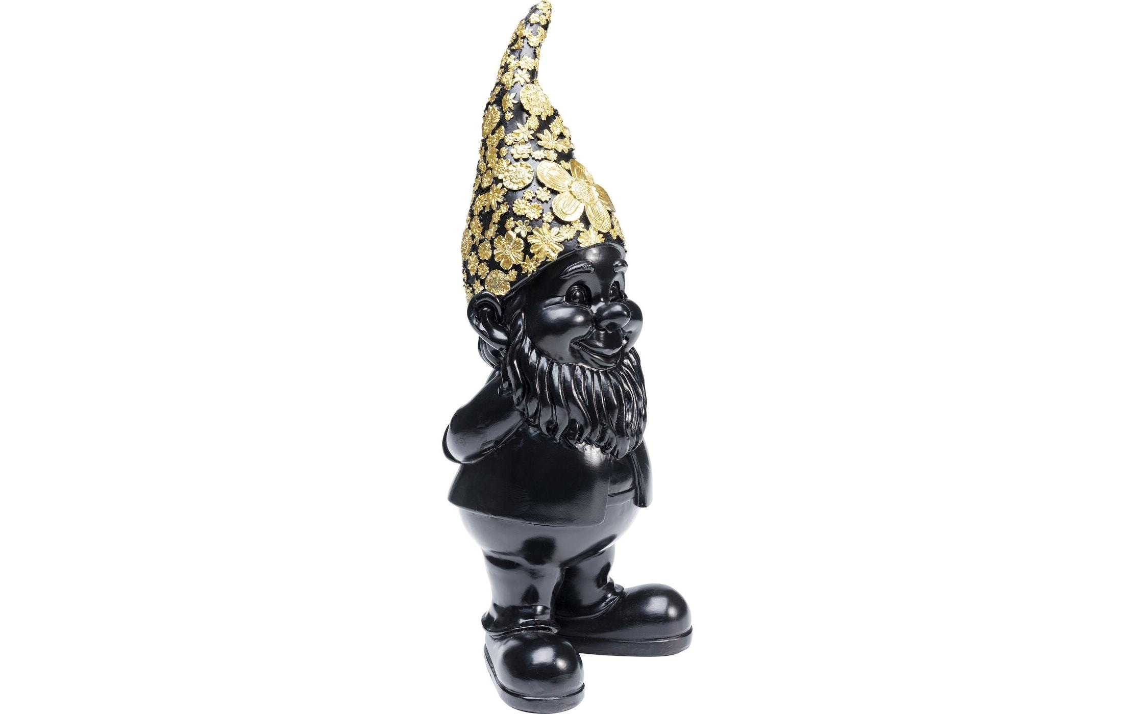 Kare Design Dekofigur »Zwerg Stehend, Schwarz-Goldfarben«