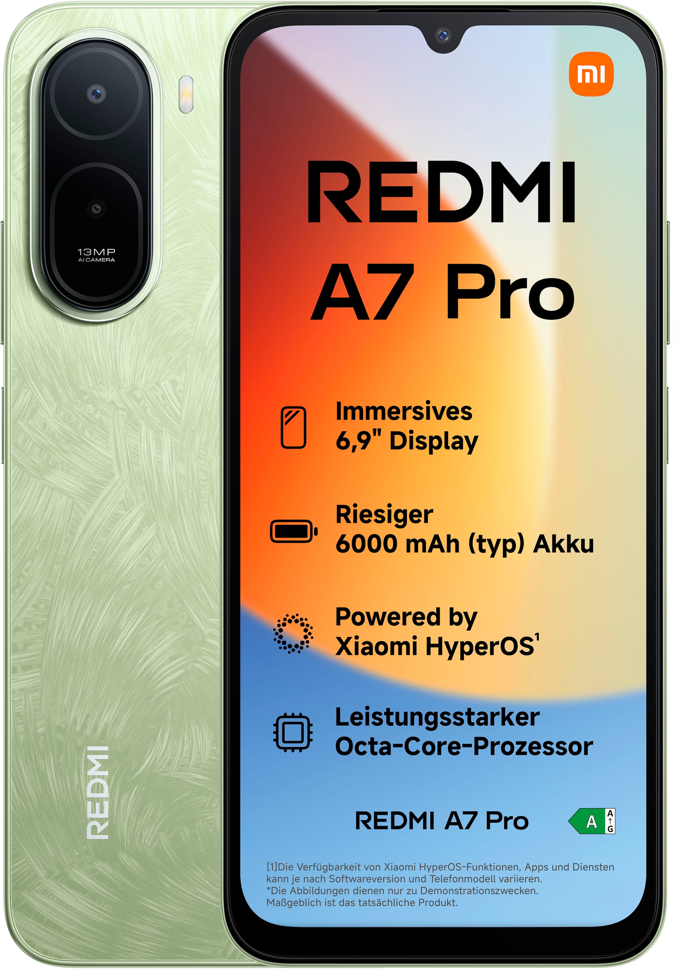 Xiaomi Smartphone »REDMI A7 Pro 4G 4+128GB« Palm Green