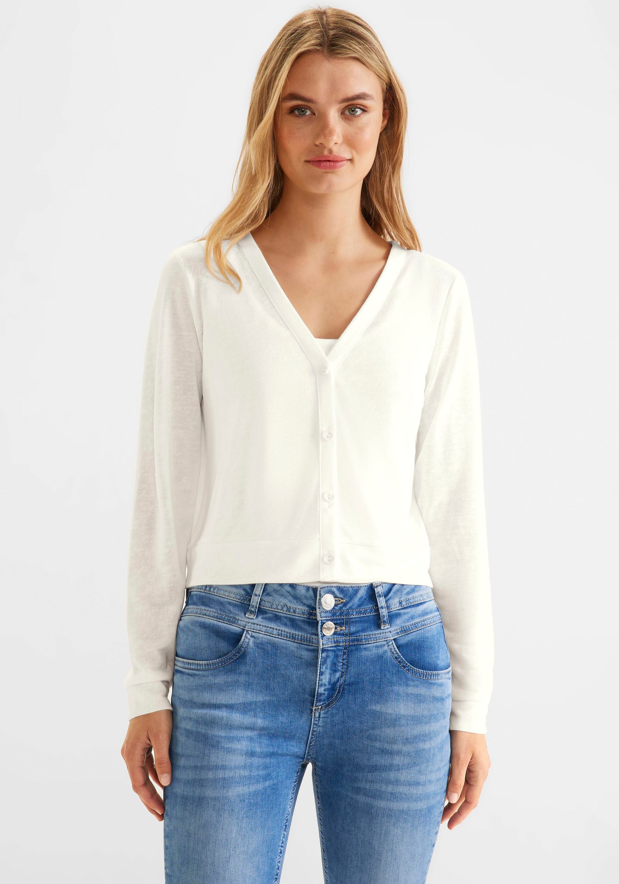 STREET ONE Cardigan, mit V-Ausschnitt kaufen