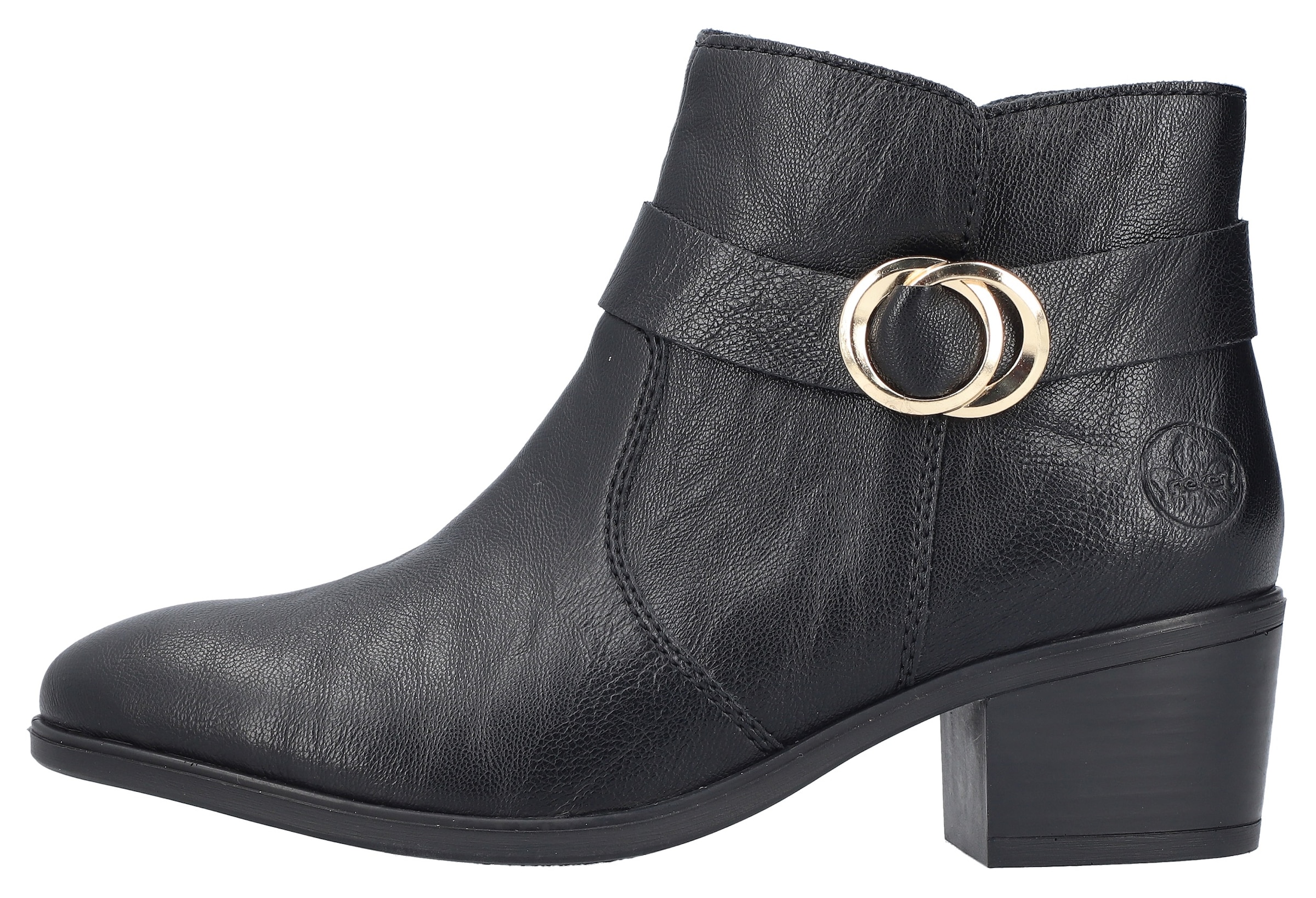 Rieker Stiefelette, Ankleboots, Blockabsatz, mit Innenreissverschluss