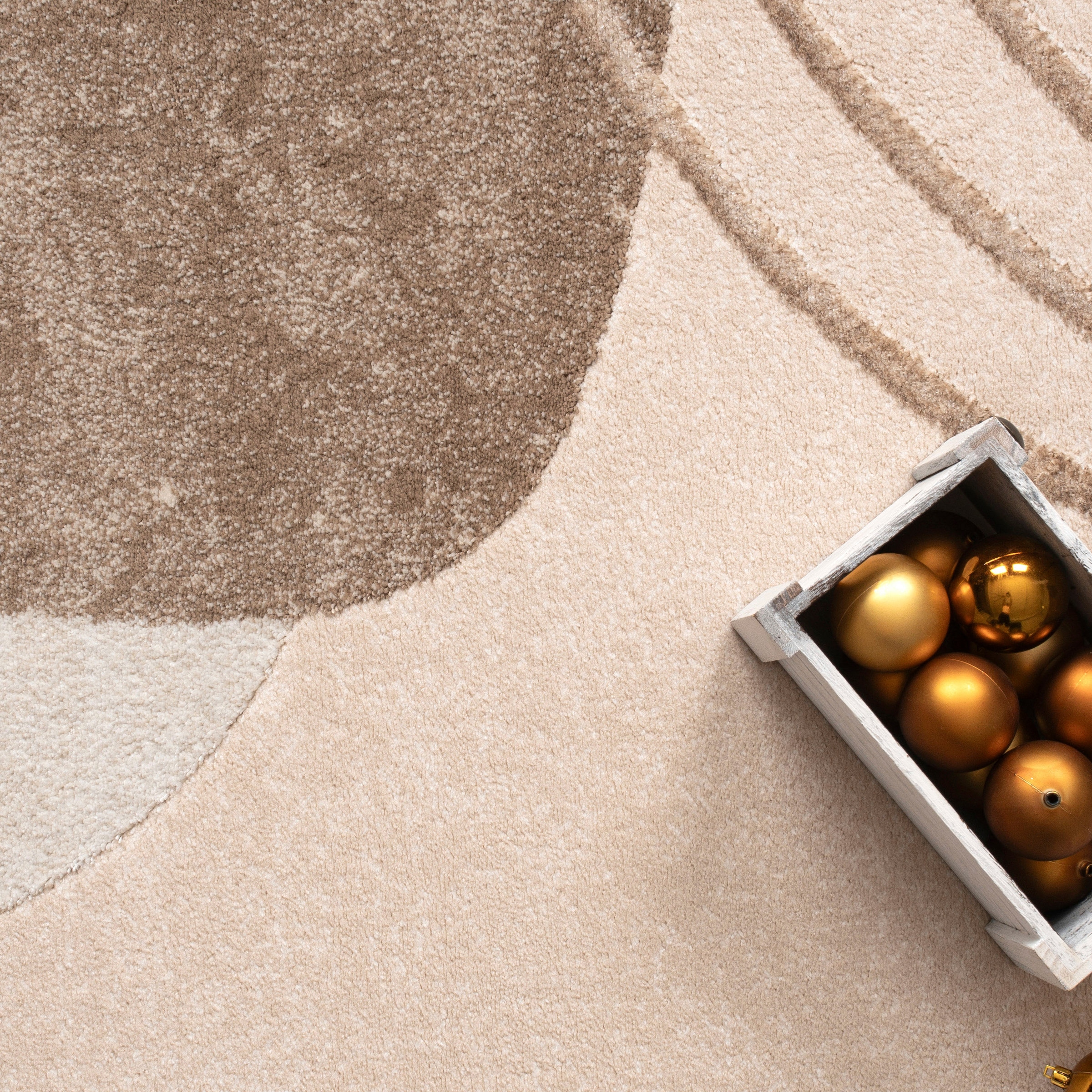 Paco Home Tapis »Tuana 216« Rectangulaire 15 mm Höhe Kurzflor, modernes Design, Regenbogen, Hoch-Tief Struktur, Scandi-Look