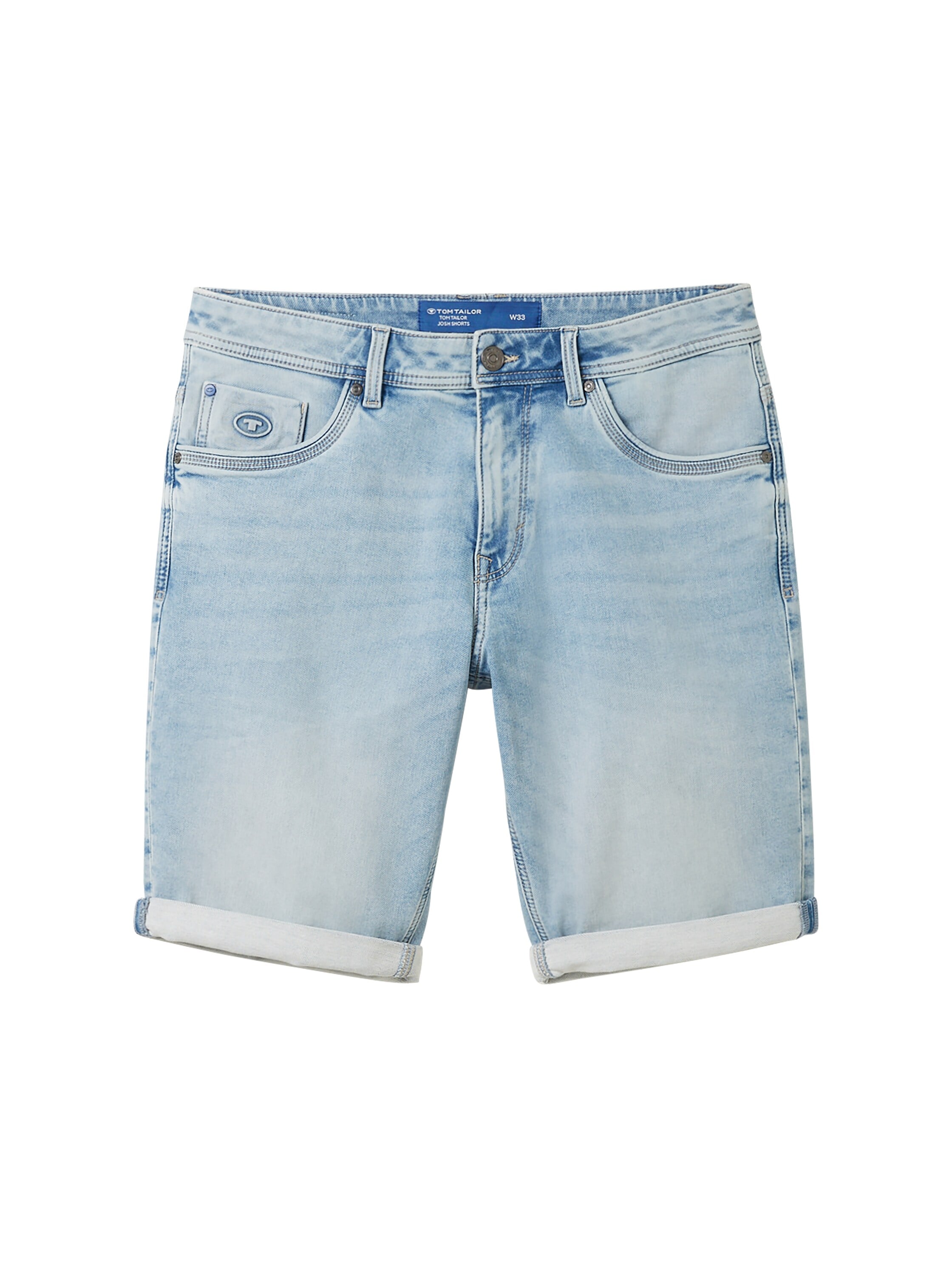 TOM TAILOR Jeansbermudas »JOSH«, mit Markenlabel