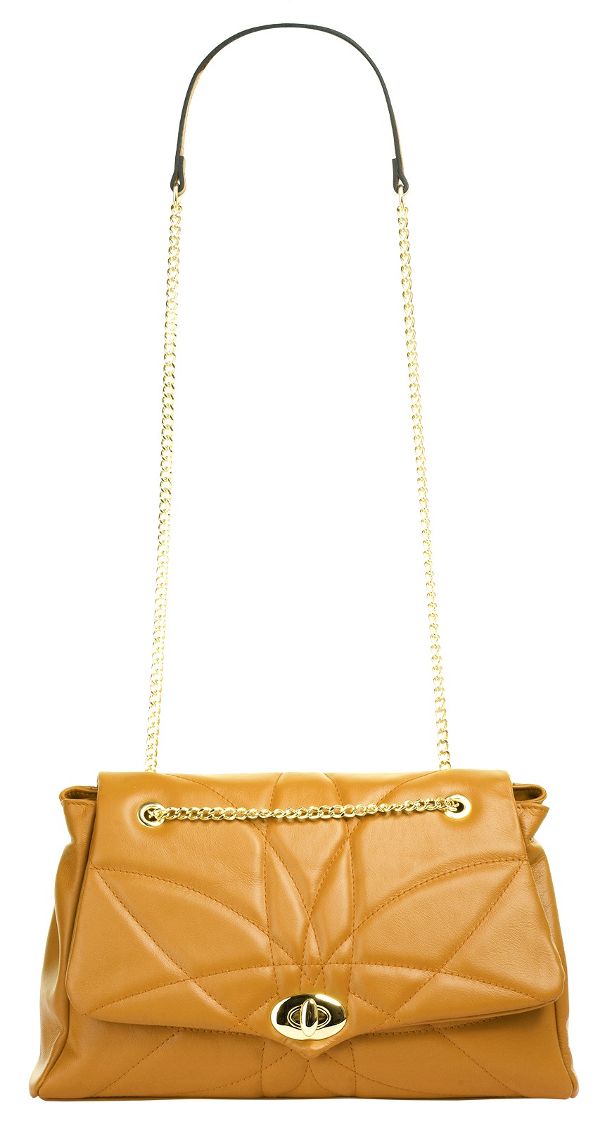 Cluty Umhängetasche, echt Leder, Made in Italy