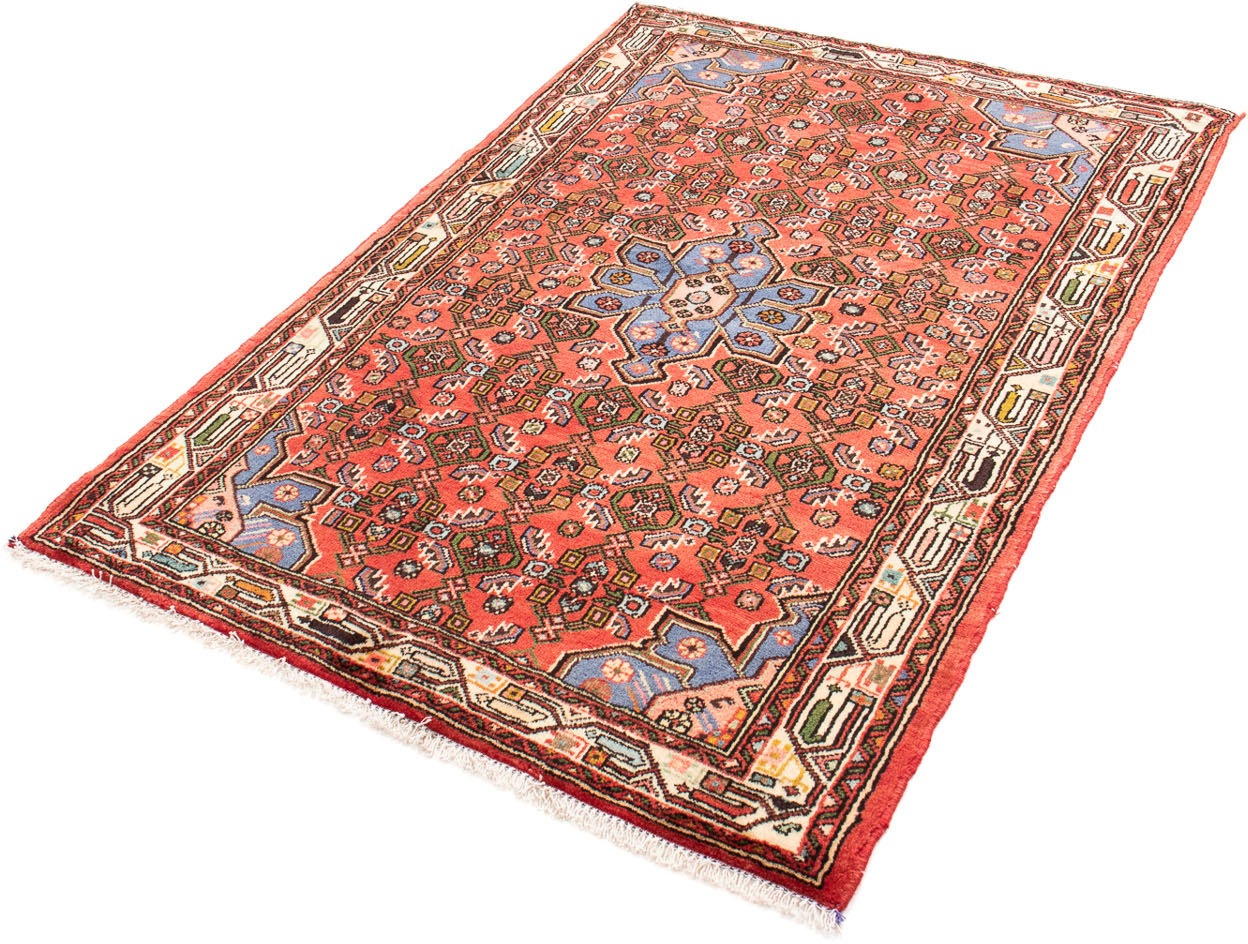 Image of morgenland Orientteppich »Perser - Nomadic - 150 x 102 cm - rot«, rechteckig, 10 mm Höhe, Wohnzimmer, Handgeknüpft, Einzelstück mit Zertifikat bei Ackermann Versand Schweiz