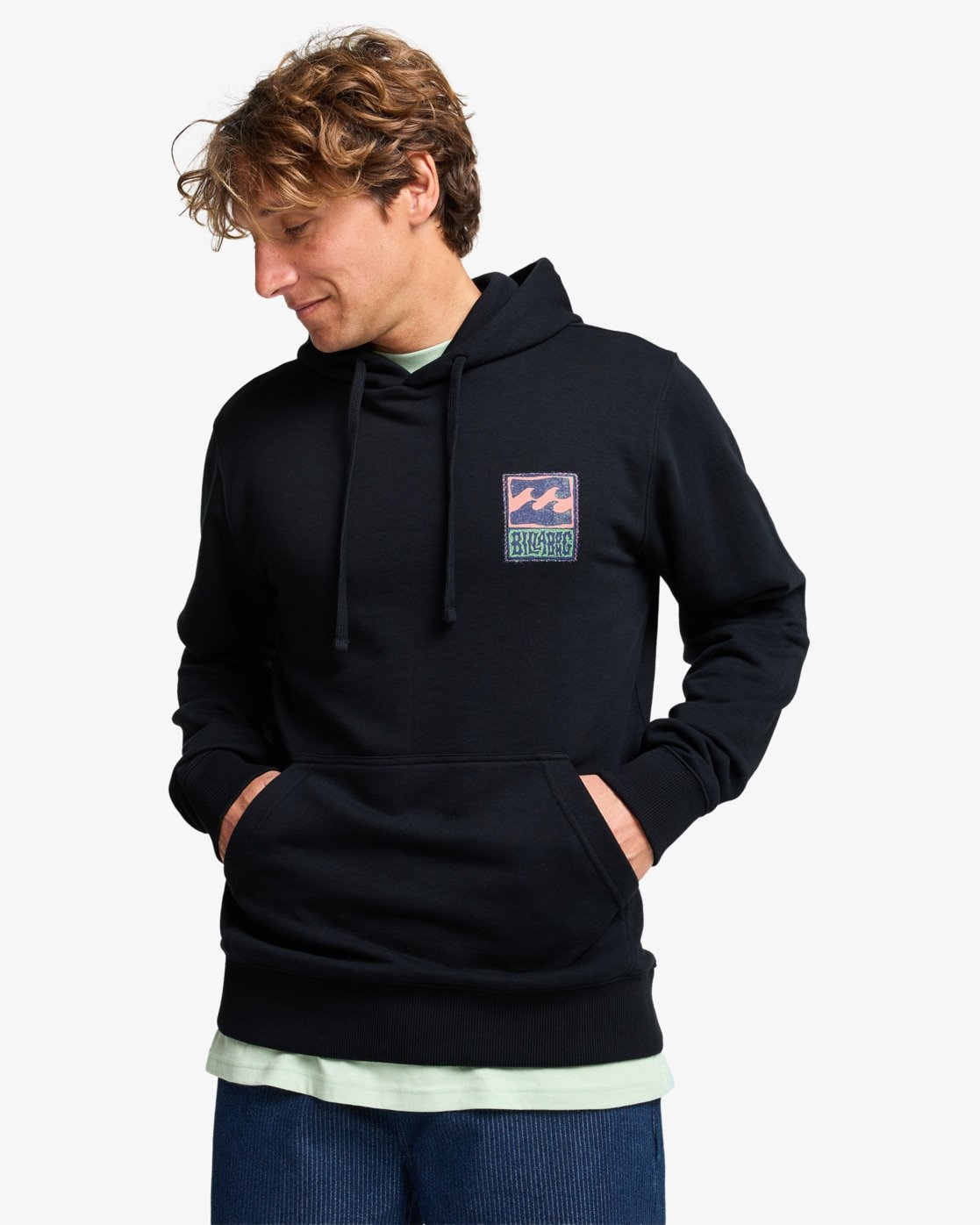 Image of Billabong Kapuzensweatshirt "STAMP PO", sportlicher Stil, für Erwachsene, aus Baumwolle und Polyester