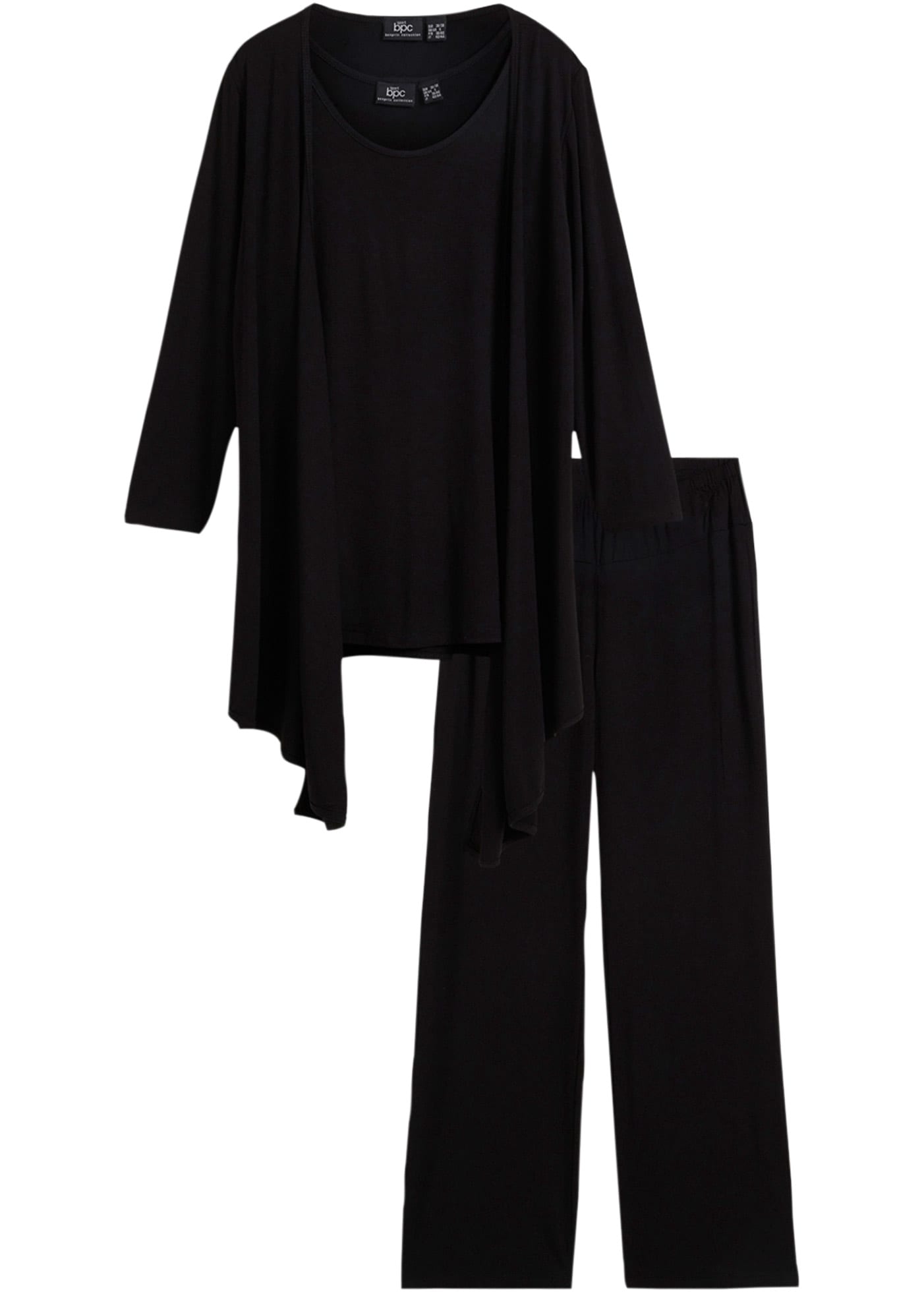 bonprix Shirttop »Loungewear Hausanzug«, 3er Set
