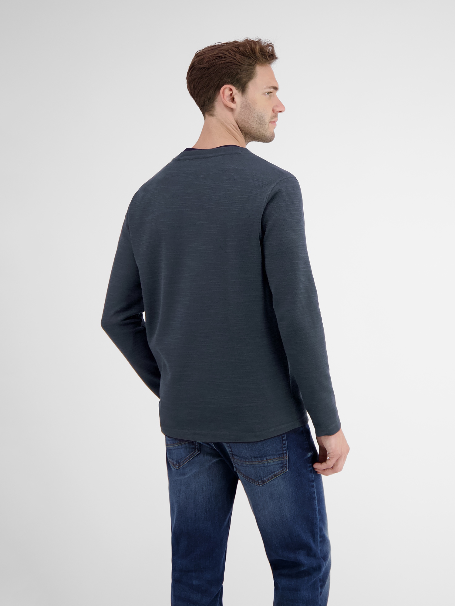 LERROS Henleyshirt »LERROS Serafinoshirt für Herren«