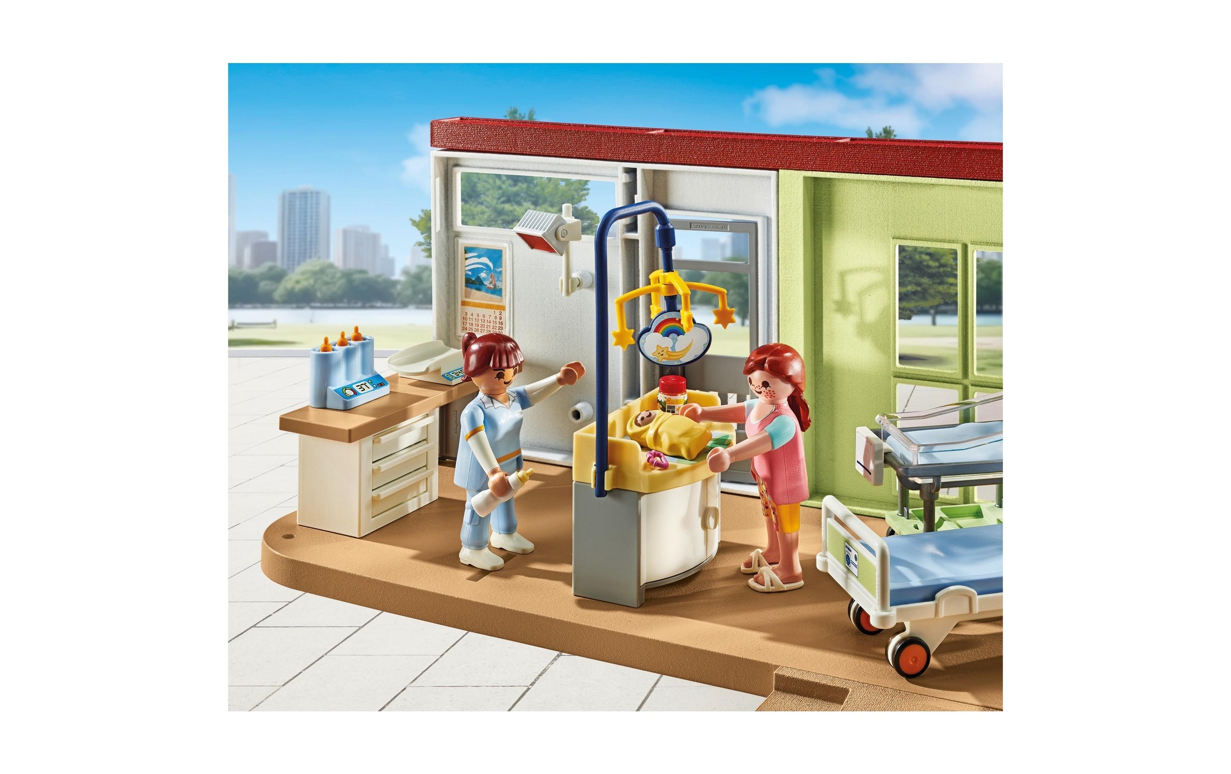 Playmobil® Spielbausteine »Action Heroes Entbindungsstation 71616«, (62 St.)