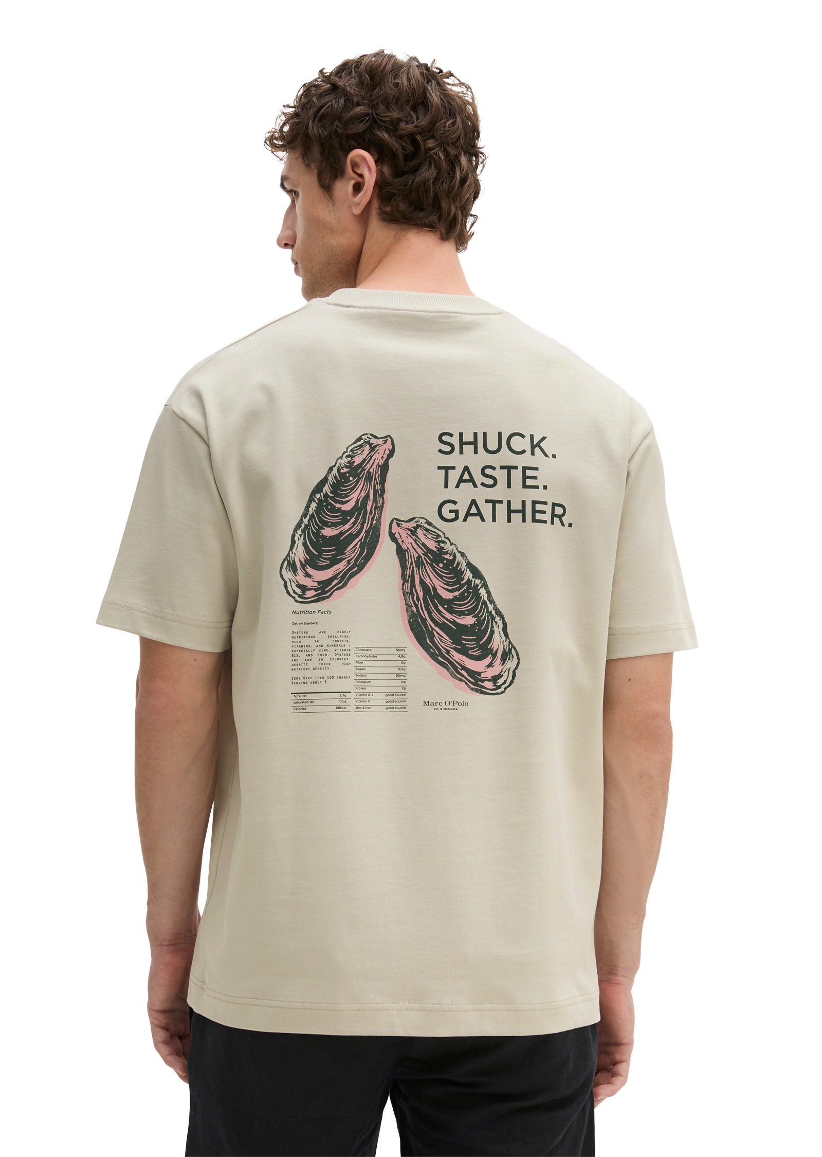 Image of Marc OPolo T-Shirt loose mit maritinem Rückenprint